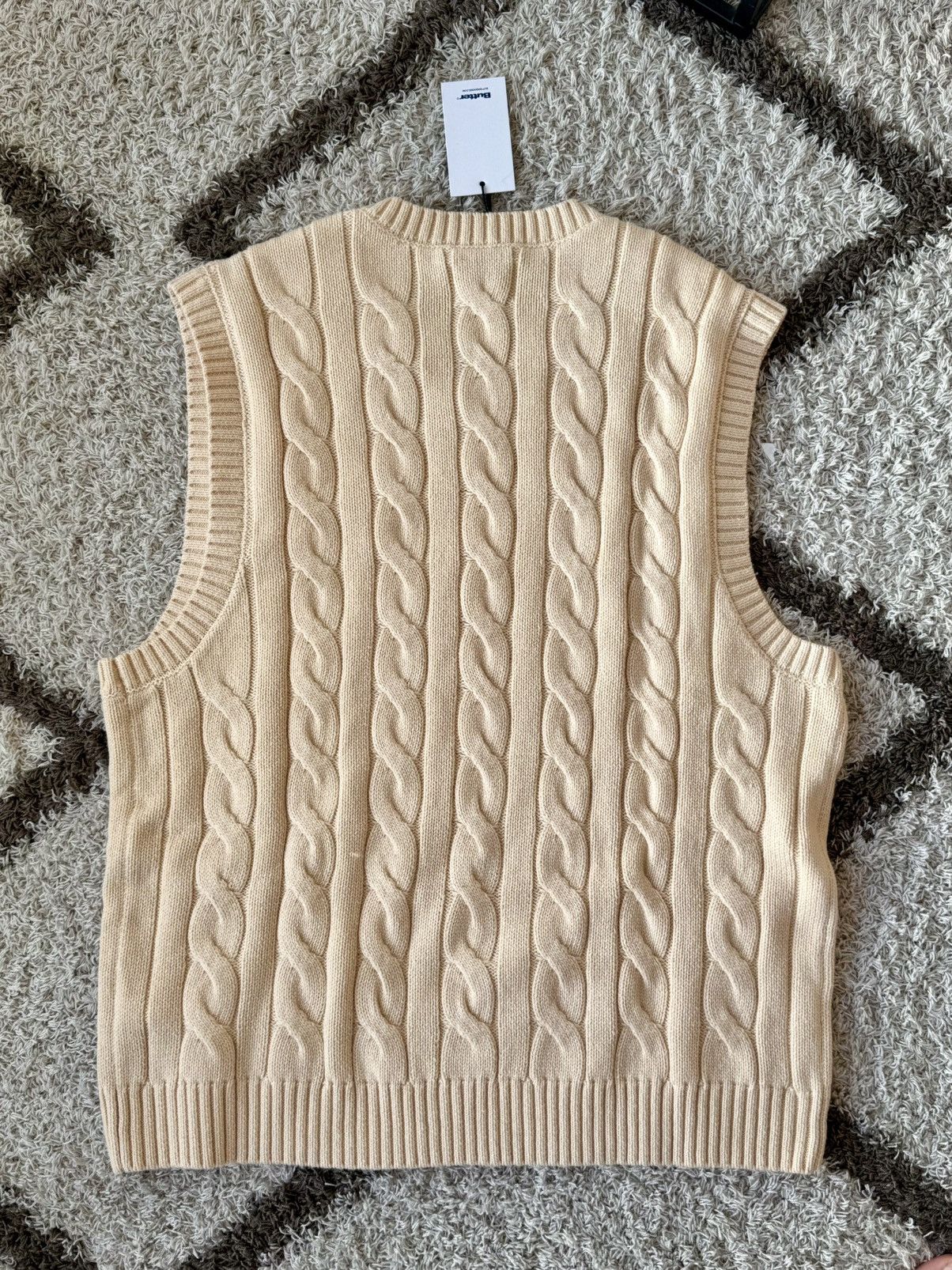Butter Goods BUTTER GOODSCABLE KNIT VEST Size US XL / EU 56 / 4 - 5 Thumbnail