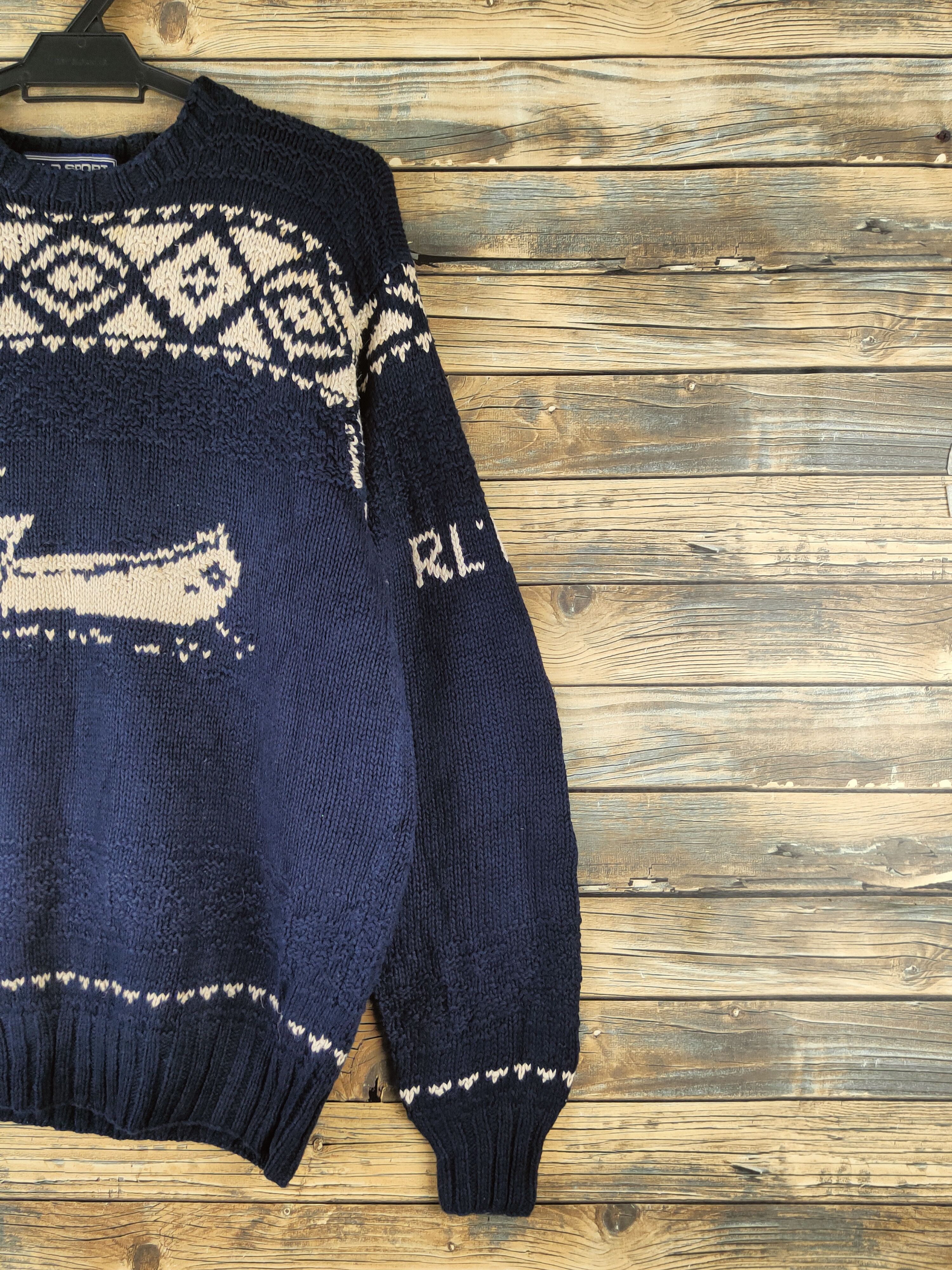Ralph Lauren DL Ralph Lauren Navy Polo Sport Knitwear Sweatshirts #46-139 Size US L / EU 52-54 / 3 - 6 Thumbnail