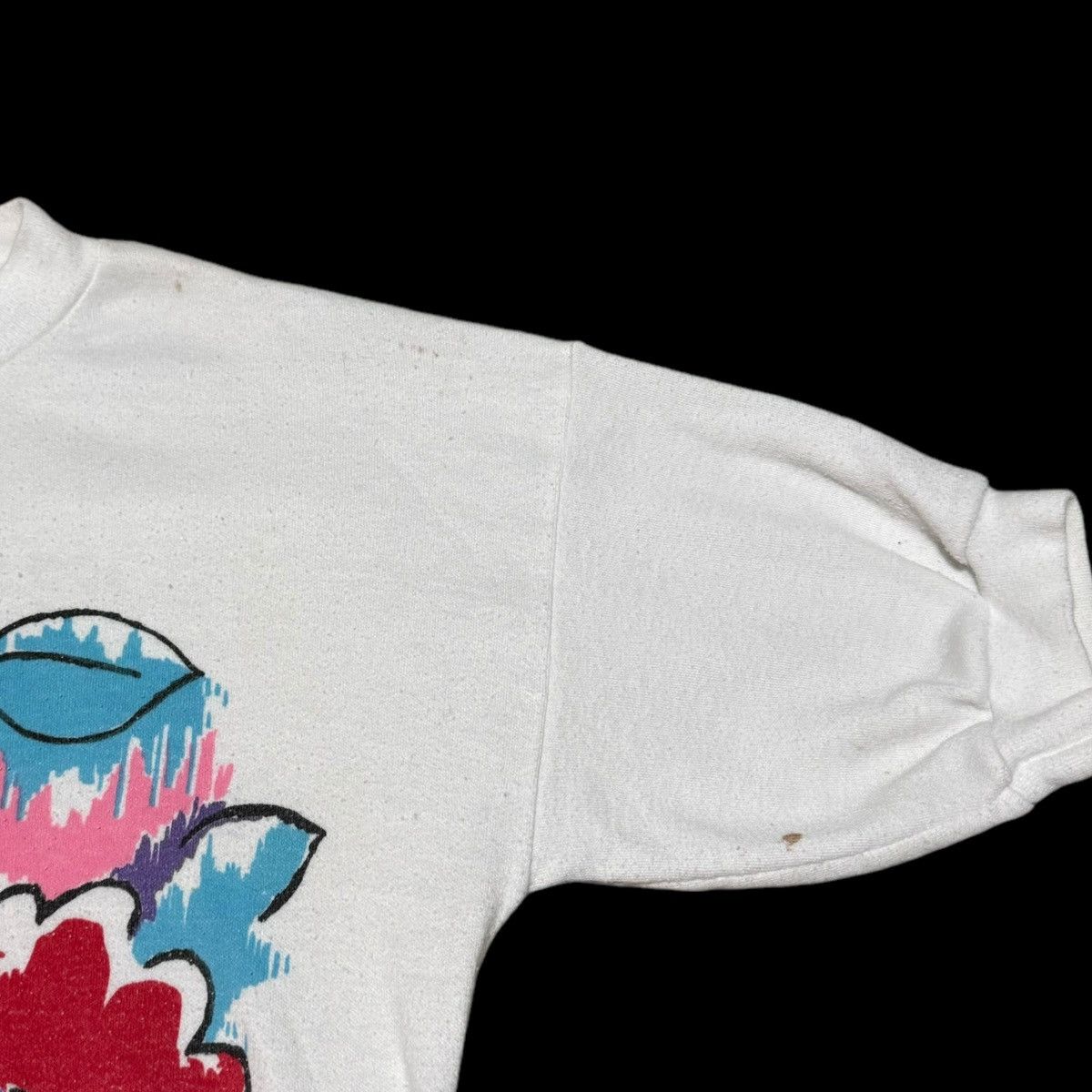 Vintage Vintage 90s Slow Express Flowers Art Sweatshirt Women’s S Size S / US 4 / IT 40 - 3 Thumbnail