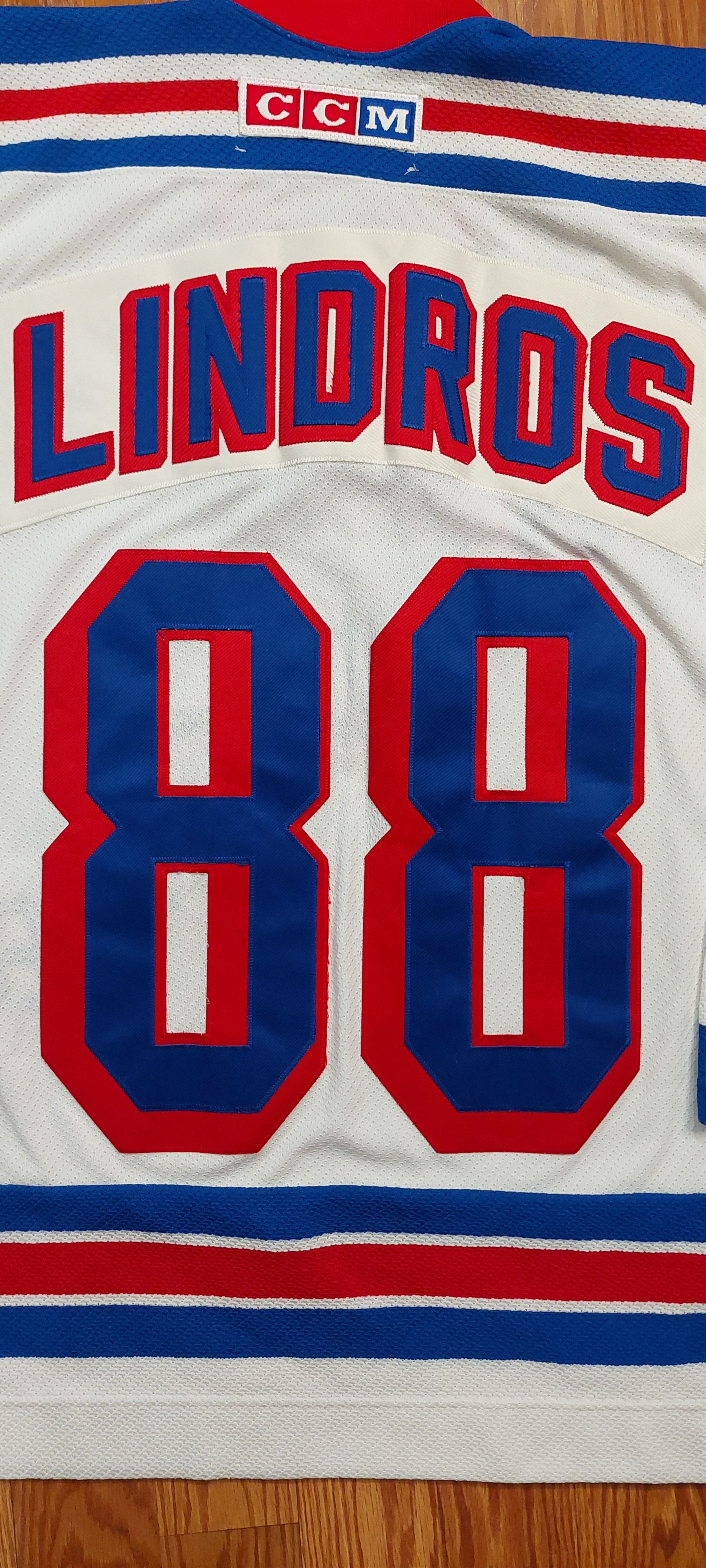 Ccm Authentic New York Rangers Eric Lindros CCM Replica Jersey Size US XL / EU 56 / 4 - 14 Thumbnail