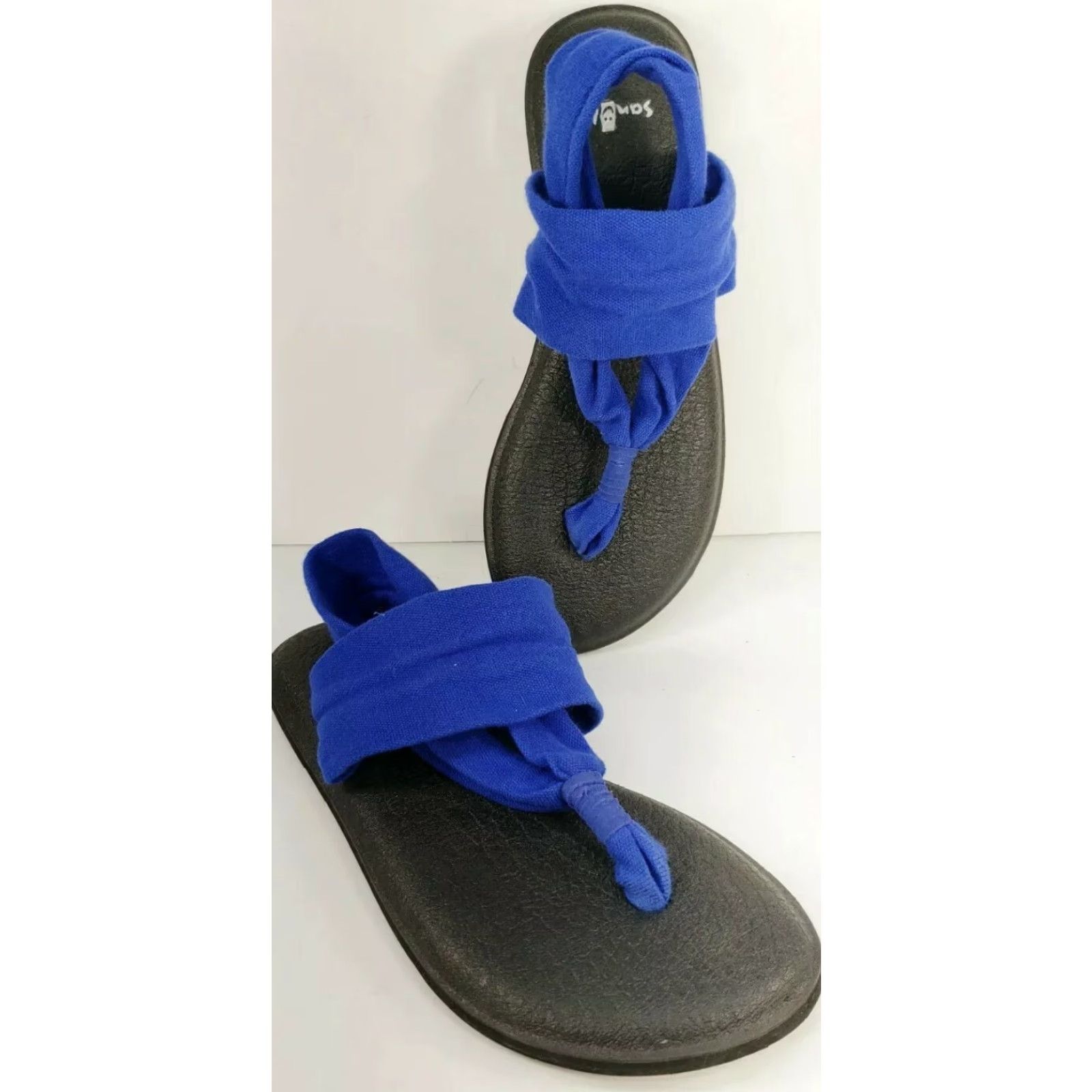 Sanuk Sanuk Ella Yoga Sling Sandal Women 5 Blue Cushy Comfort Slip-on Strap Max Cushioning Size US 5 / IT 35 - 2 Thumbnail