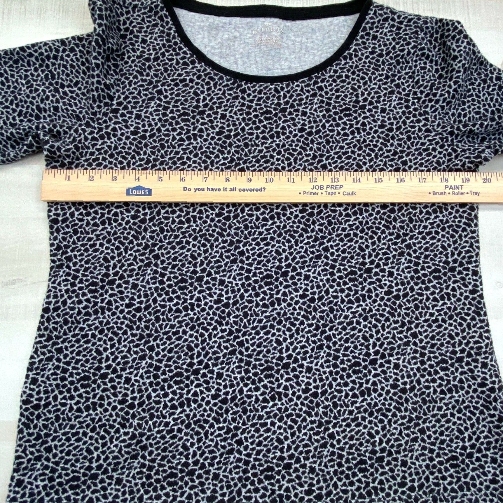 Talbots Talbots Womens Black White Giraffe Print Sweater Large 3/4 Sleeves Soft Ladies Size L / US 10 / IT 46 - 6 Thumbnail