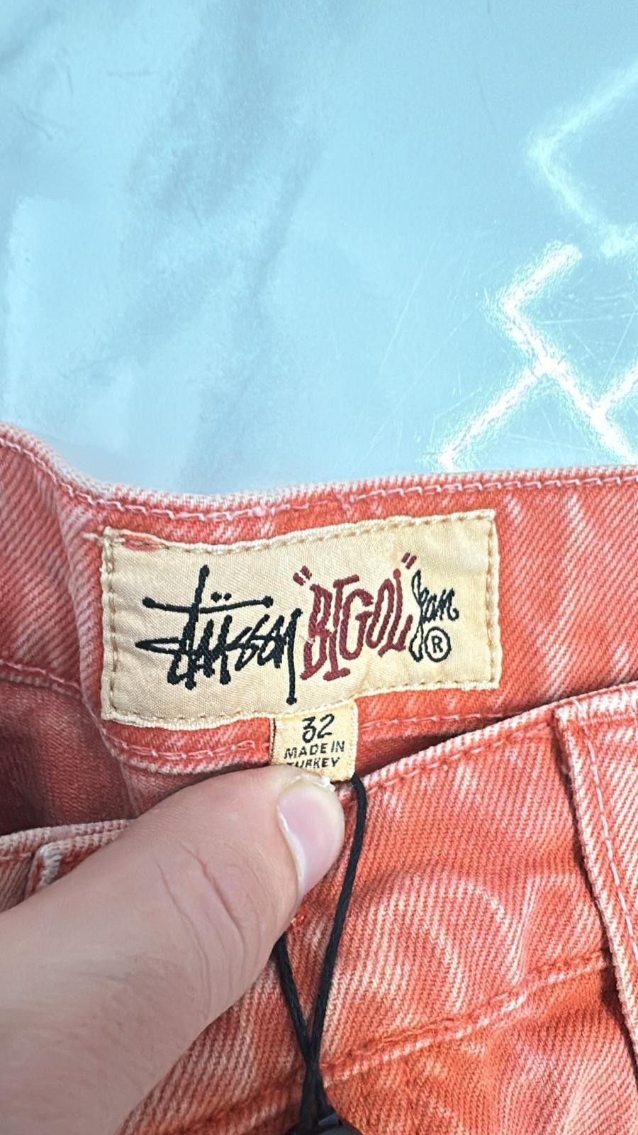 Stussy × Vintage Stussy Double Dye Big 'OL Jeans Faded Red Size 32 Size US 32 / EU 48 - 6 Thumbnail