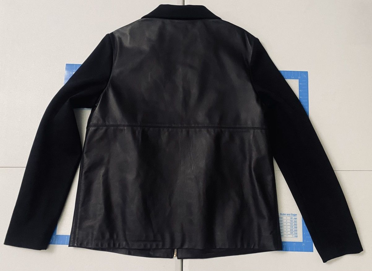 St. John St. John Black Napa Leather Funnel Neck Jacket Lg Size L / US 10 / IT 46 - 3 Thumbnail