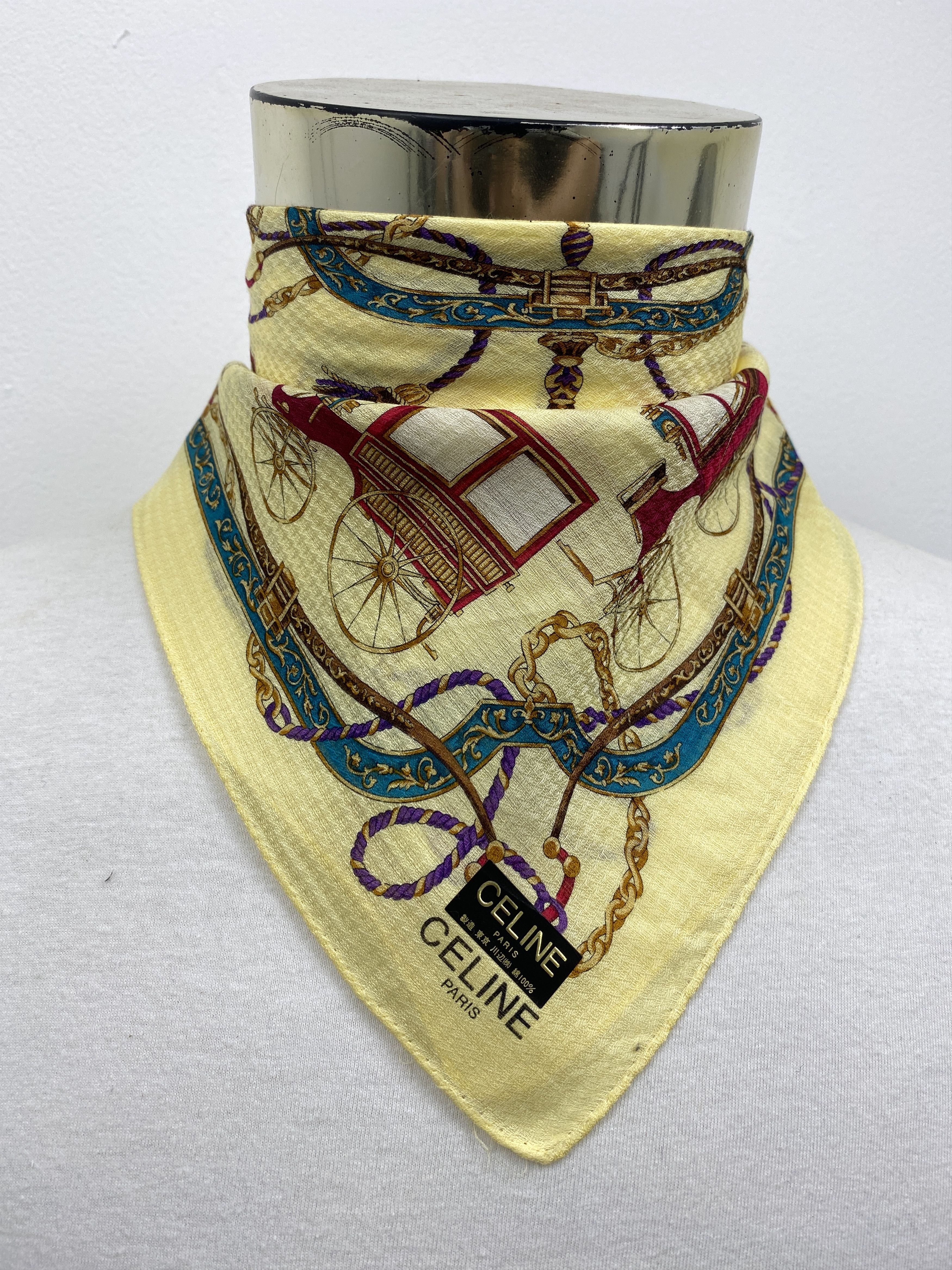 Celine Celine Handkerchief / Neckerchief / Headscarf HKC0397 Size ONE SIZE - 2 Thumbnail