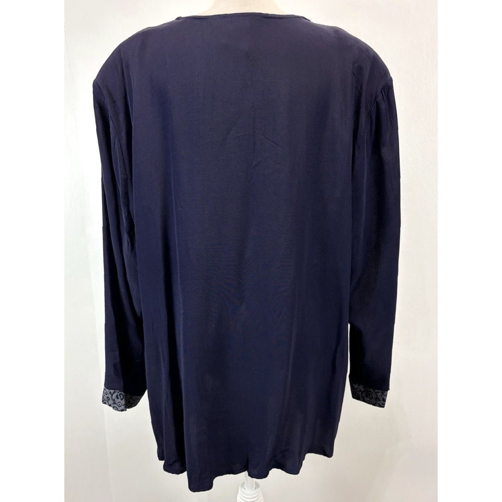 Vintage Vtg Melrose Woman Tunic Blazer Jacket Sz 22 Plus Women’s Mixed Media One Button Size 3XL / US 20-22 - 3 Thumbnail