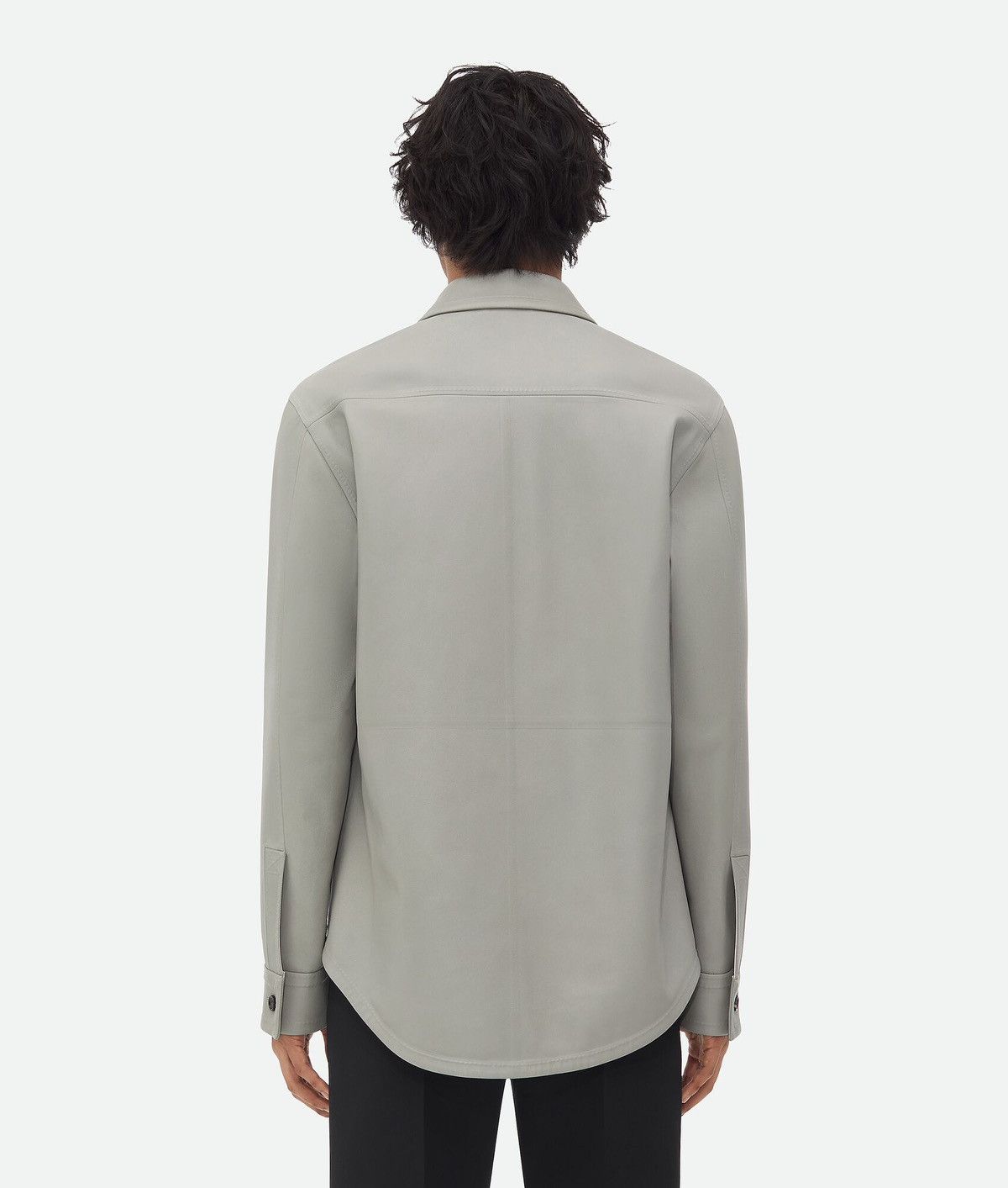 Bottega Veneta 💥$9.6 VALUE💥 Bonded Leather Shirt Jacket Size US S / EU 44-46 / 1 - 3 Thumbnail