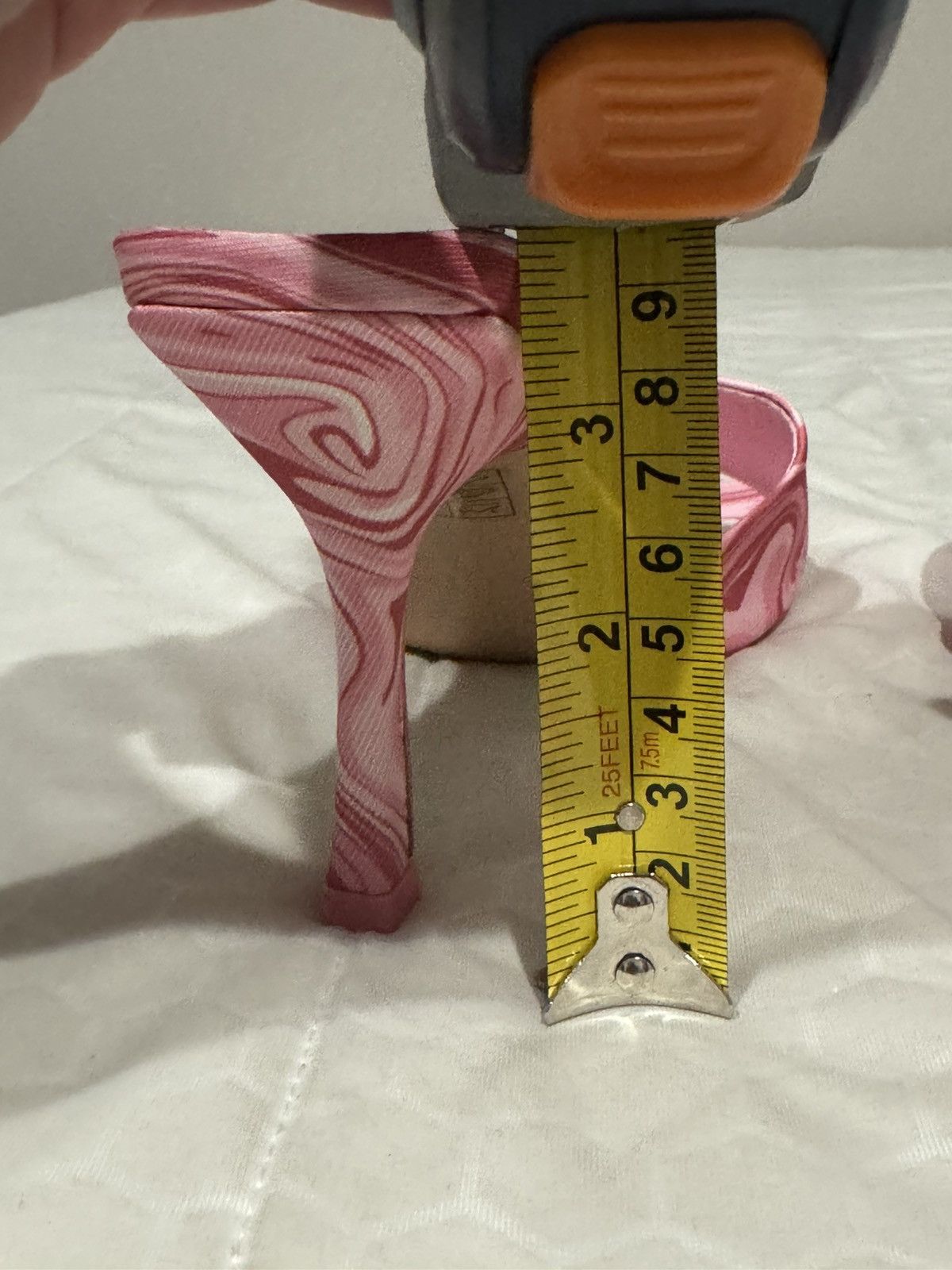 Other Public Desire Swirl Pink Print Square Heeled Mules Size US 6 / IT 36 - 5 Thumbnail