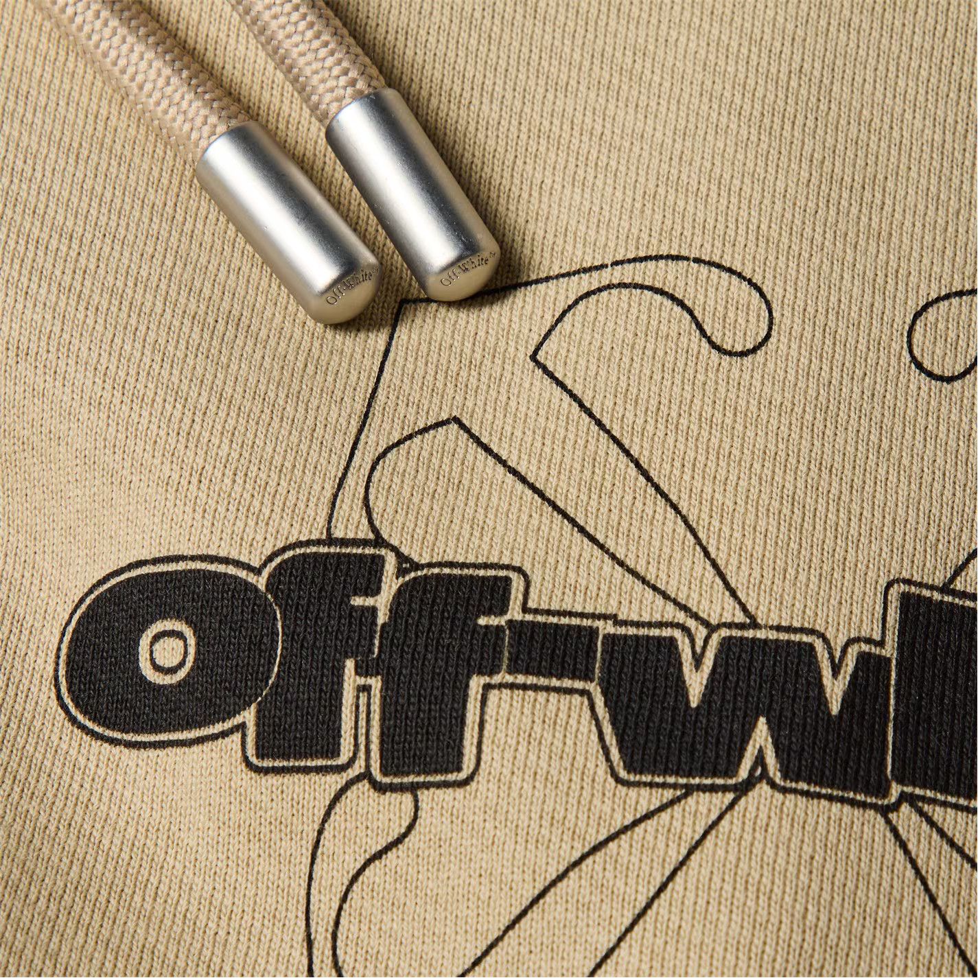Off-White o1g2r1mq0226 Fortune Arrow Sketch Pull Over Hoodie In Brown Size US XS / EU 42 / 0 - 5 Thumbnail
