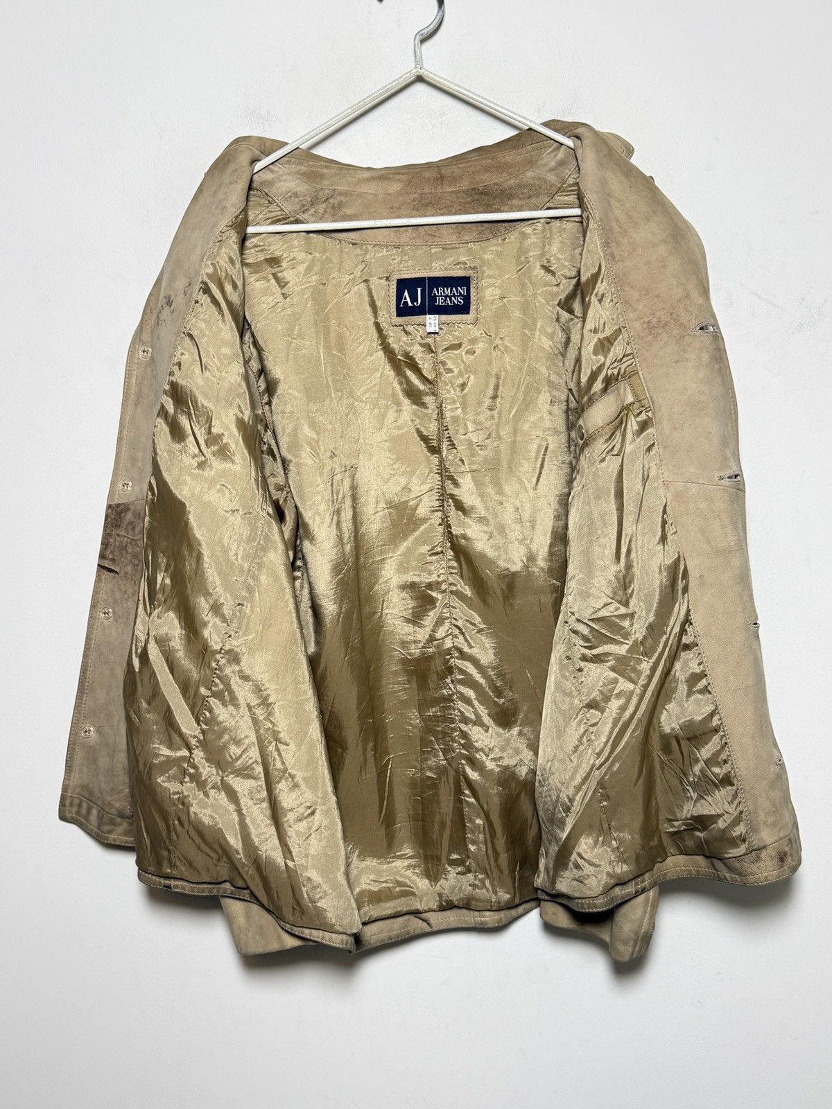 Giorgio Armani Armani Jeans Suede Jacket Size US L / EU 52-54 / 3 - 9 Thumbnail