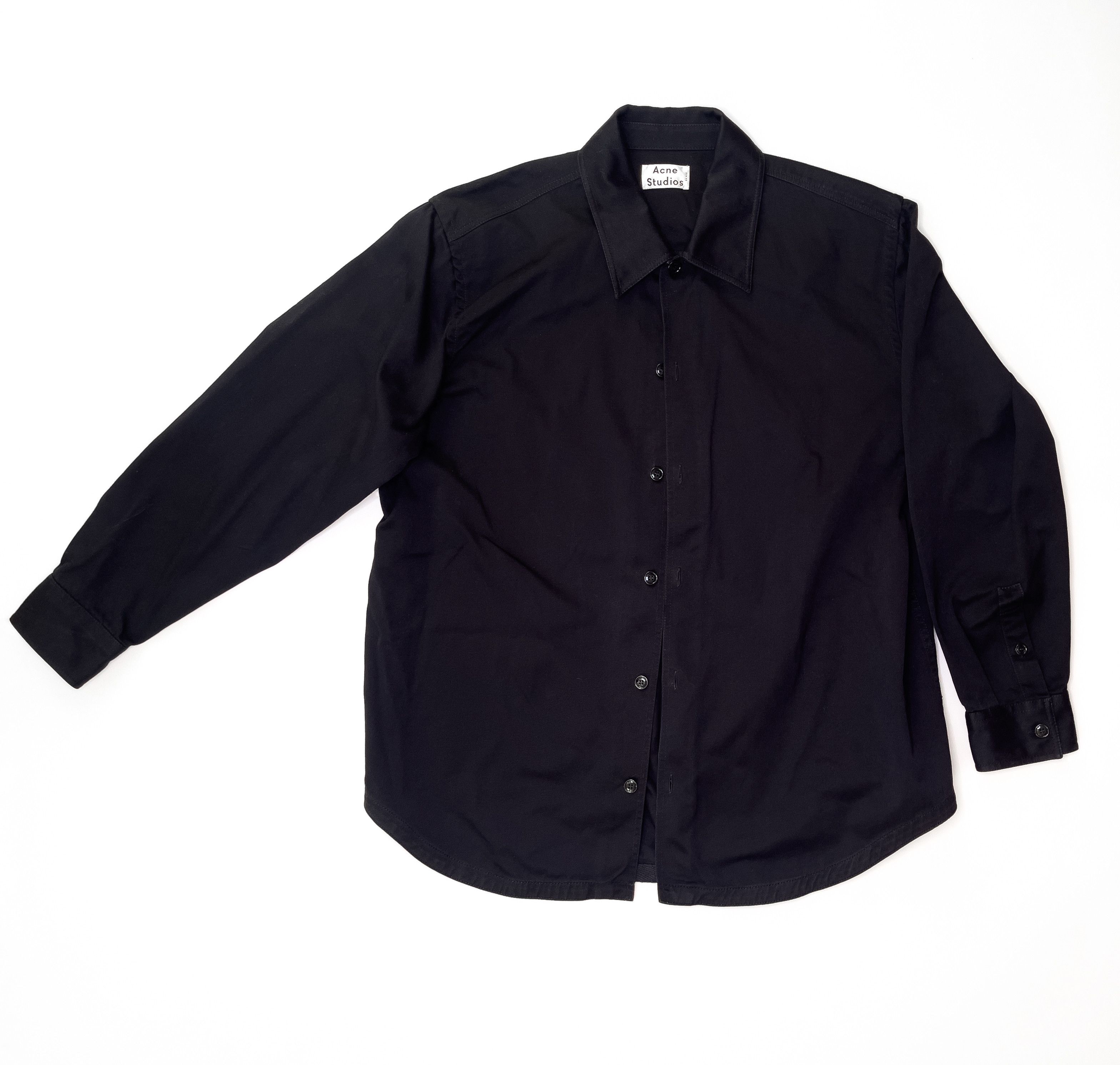 Acne Studios Acne Studios Black Shirt Size US L / EU 52-54 / 3 - 1 Thumbnail