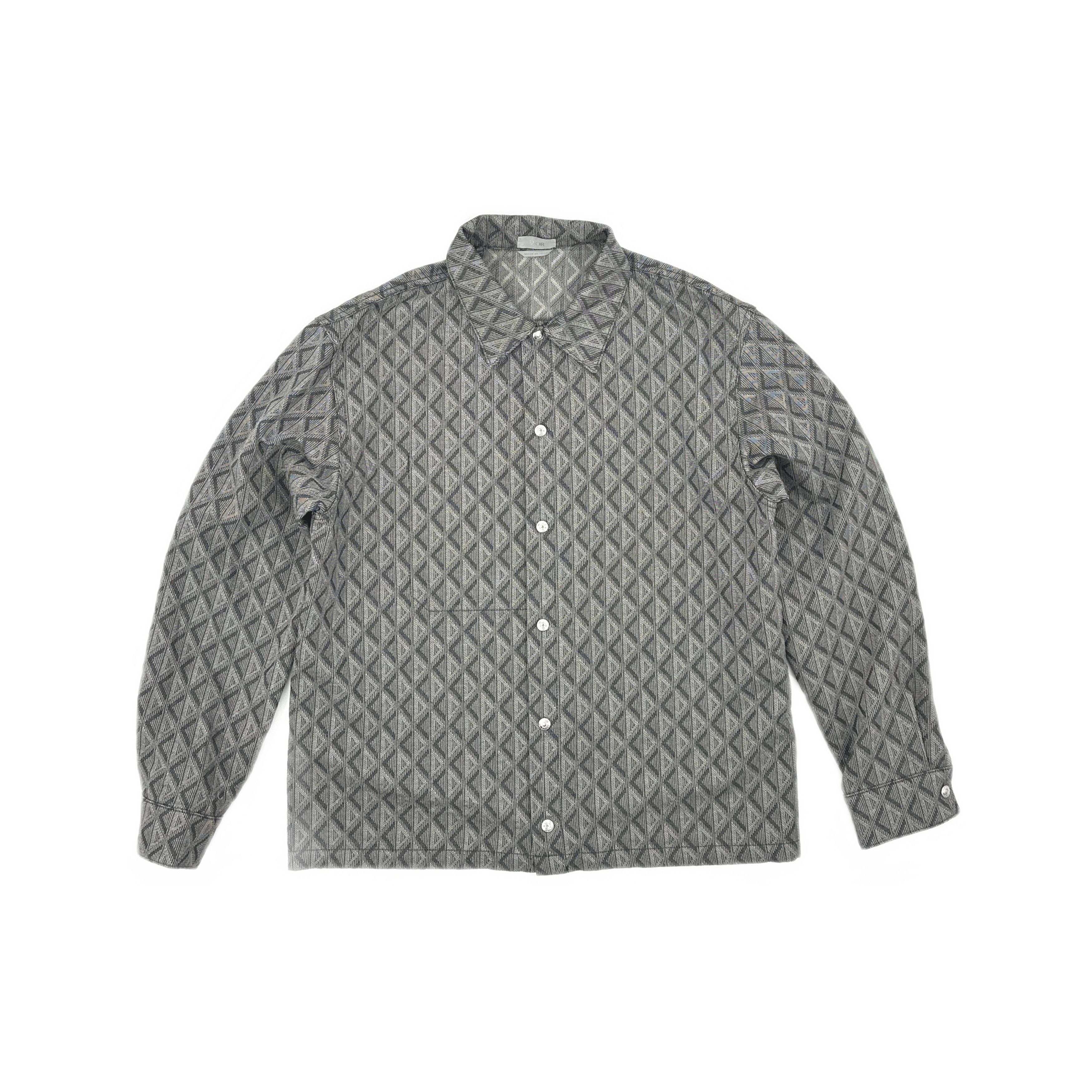 Dior Dior Diamond Jacquard Shirt Size M Size US M / EU 48-50 / 2 - 1 Thumbnail
