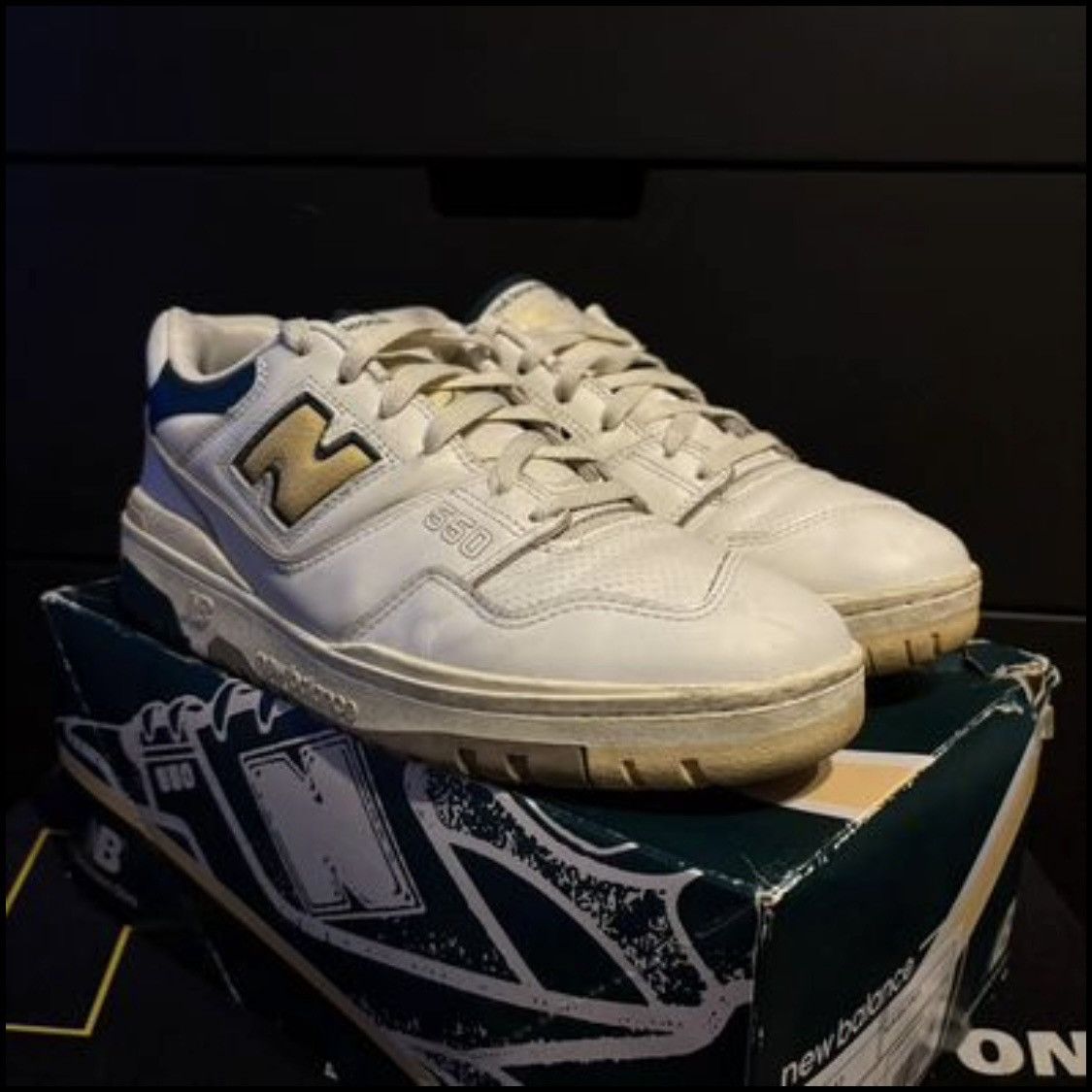 Aime Leon Dore × New Balance Aime Leon Dore New Balance 550 Size 9.5 Green Yellow White Size US 9.5 / EU 42-43 - 2 Thumbnail