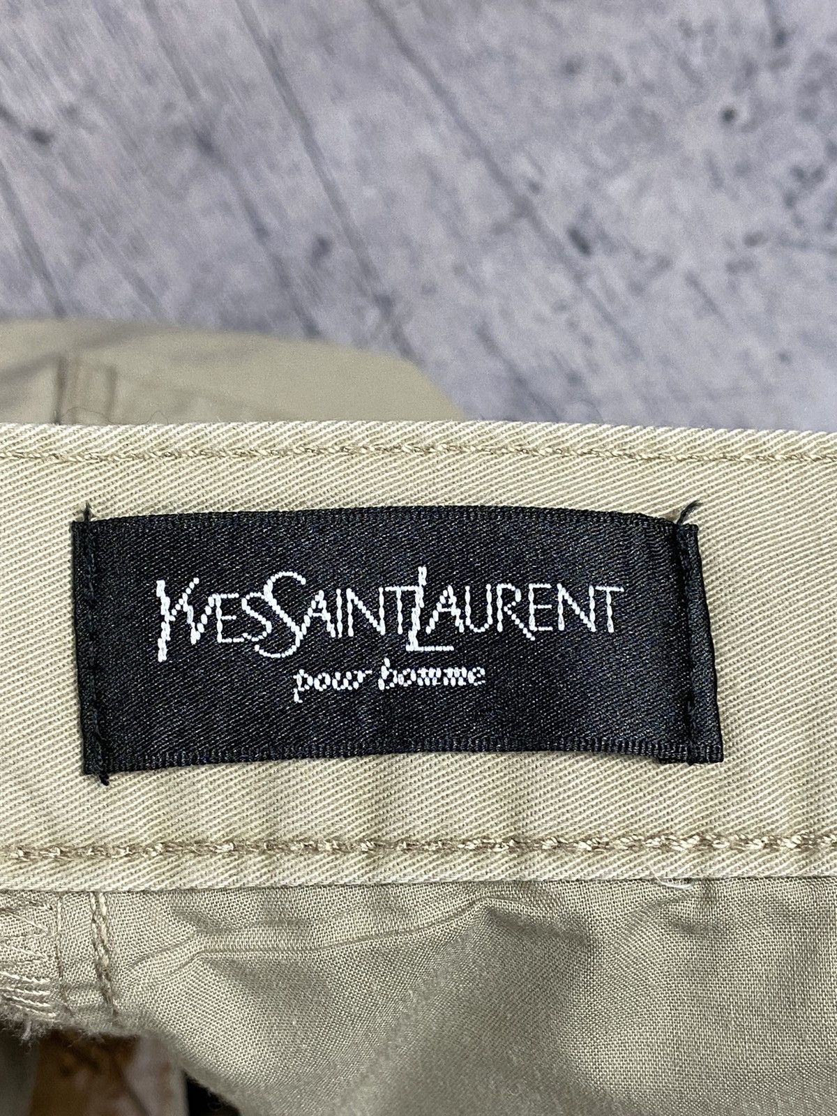 Vintage Yves Saint Laurent YSL 90’s Y2K Denim Chino Pants Jeans Size US 36 / EU 52 - 13 Thumbnail