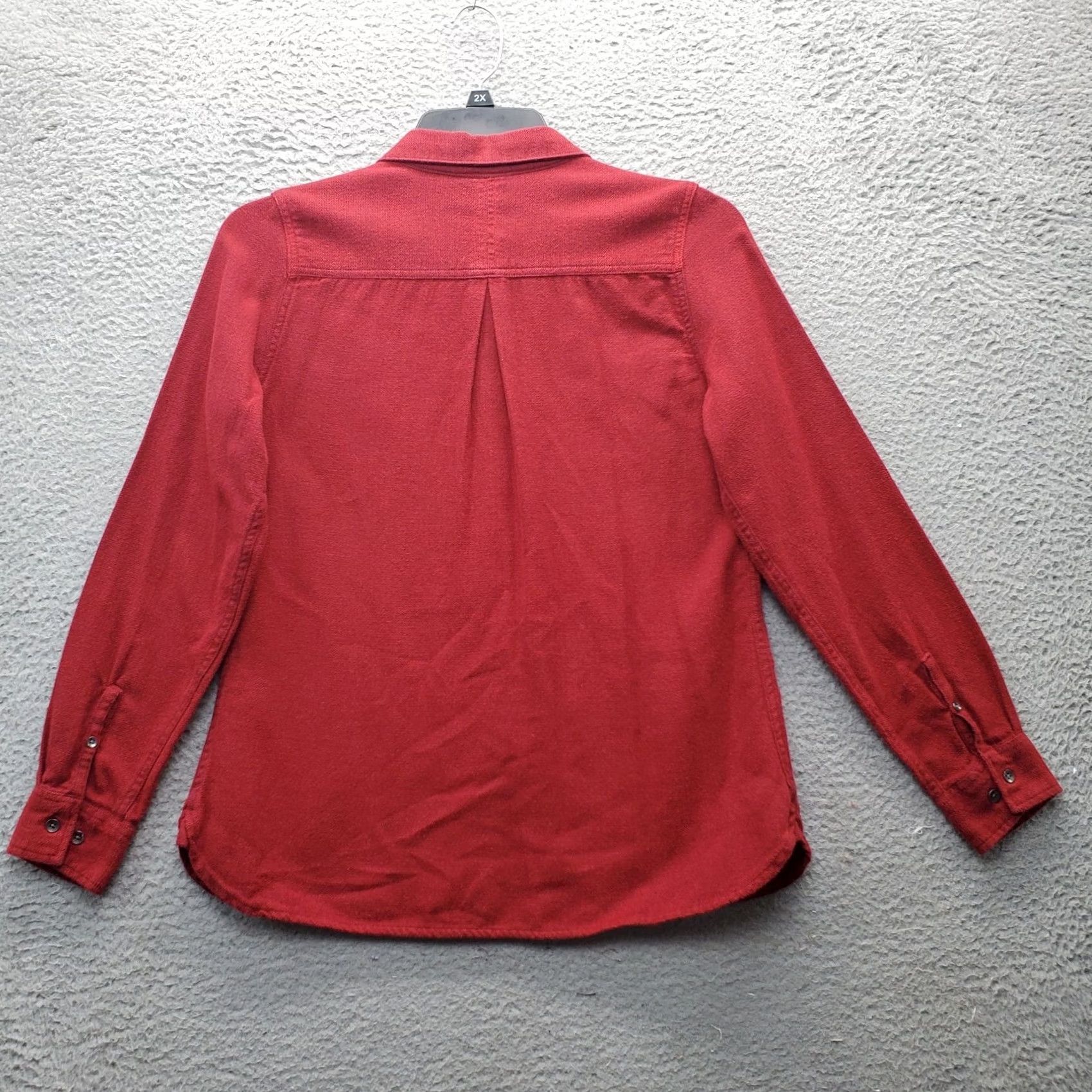 Vintage Woolrich Shirt Women M Dark Red Detail Chest Pockets Long Sleeve Button Up Size M / US 6-8 / IT 42-44 - 2 Thumbnail