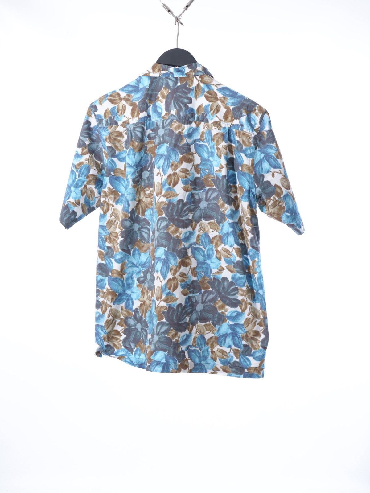 Universal Works Universal Works Men's Shirt Blue Floral Print M Size US M / EU 48-50 / 2 - 5 Thumbnail