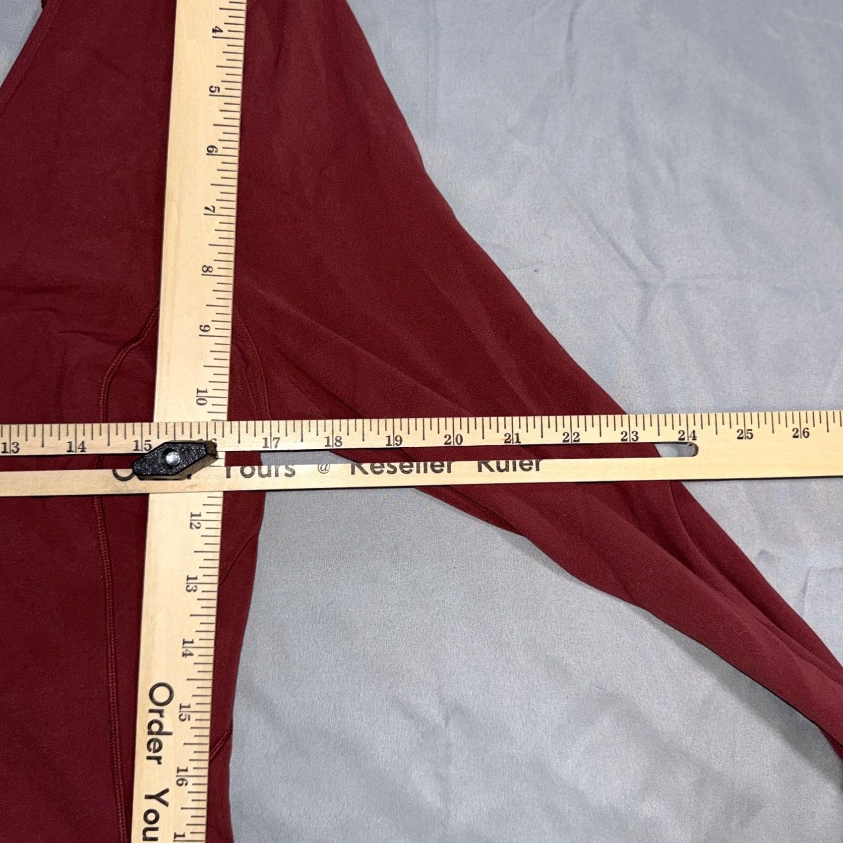 Lululemon Lululemon Shirt Womens Small Red Cropped V-Neck Long Sleeve Yoga Athletic Top Size S / US 4 / IT 40 - 7 Thumbnail
