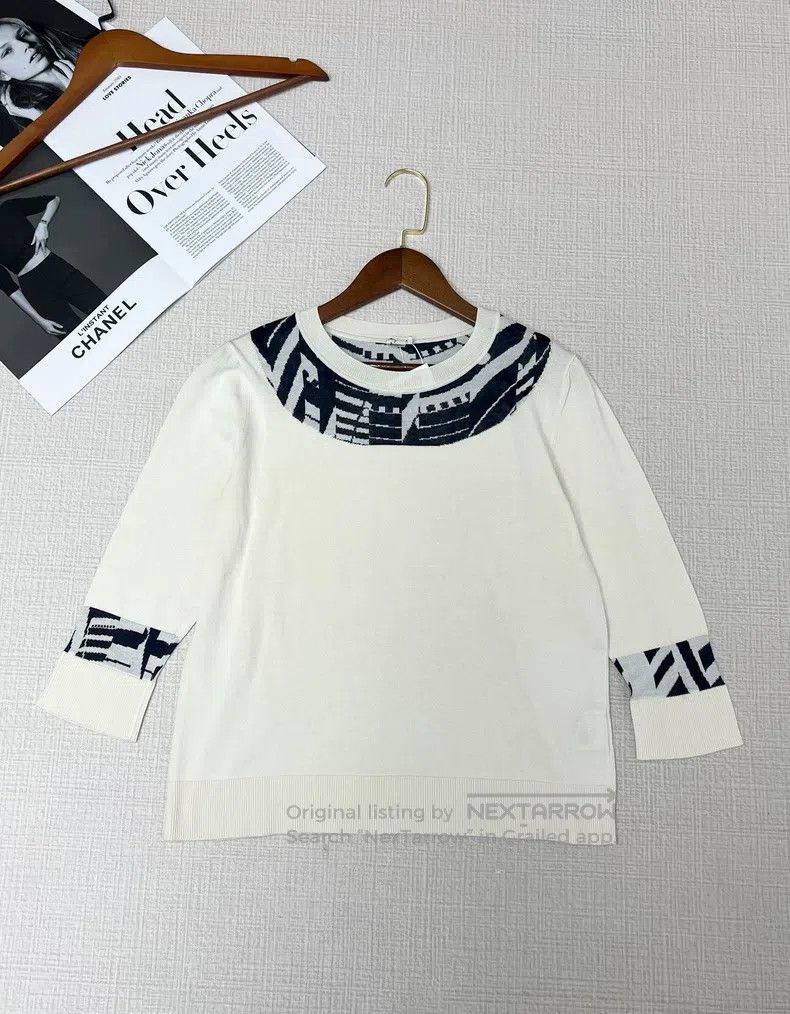 Hermes Hermes Colorblocked Knit Top Size XS / US 0-2 / IT 36-38 - 1 Thumbnail