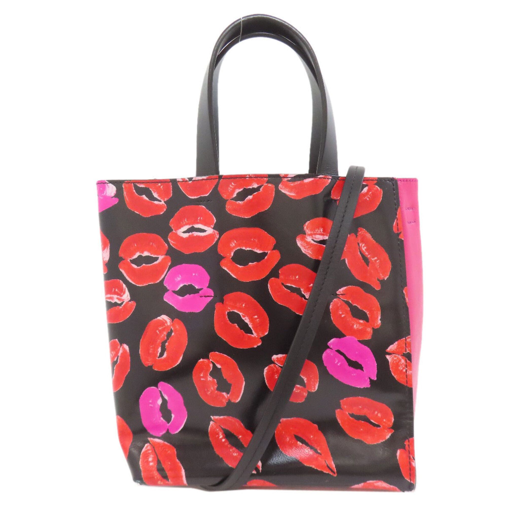 Marni Marni Museo Lip Pattern 2-Way Leather Handbag for Women Size ONE SIZE - 1 Thumbnail