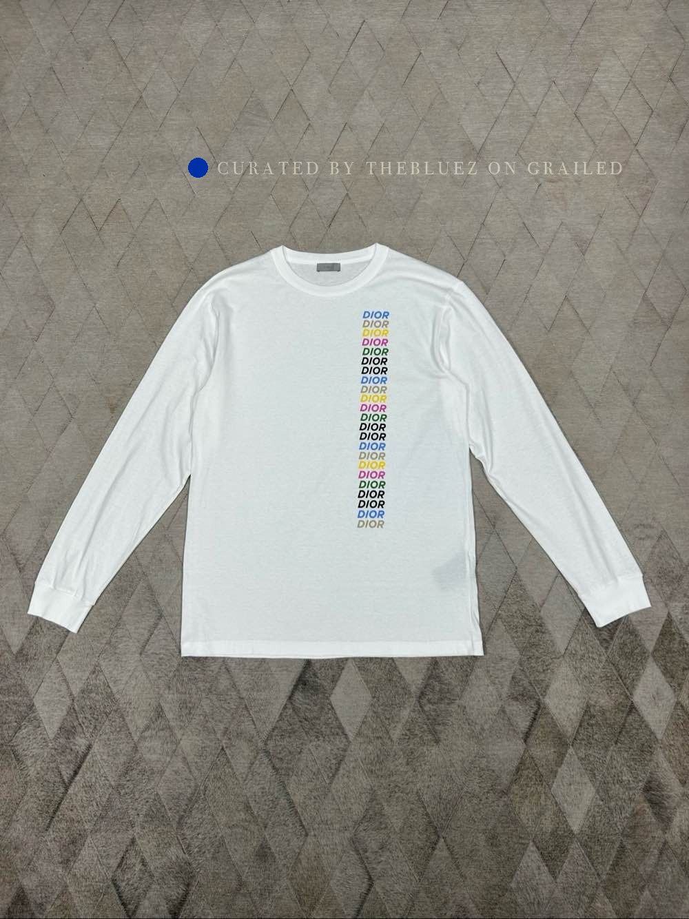 Dior Colorful Logo Long Sleeve Tee Size US S / EU 44-46 / 1 - 1 Thumbnail