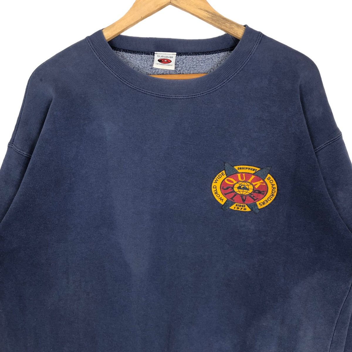 Quiksilver Vintage Quiksilver Crewneck Pullover Sweatshirt Big Logo Size US L / EU 52-54 / 3 - 4 Thumbnail