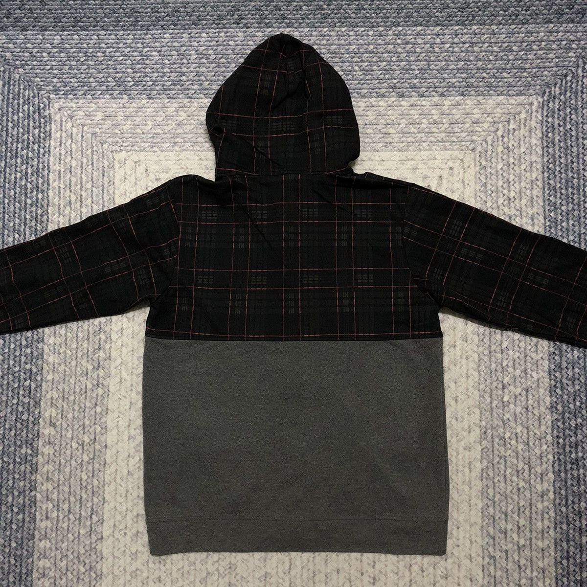 Japanese Brand × semanticdesign Rare Semantic Design Punk Plaid/Grey Button Up Hoodie Size US S / EU 44-46 / 1 - 4 Thumbnail