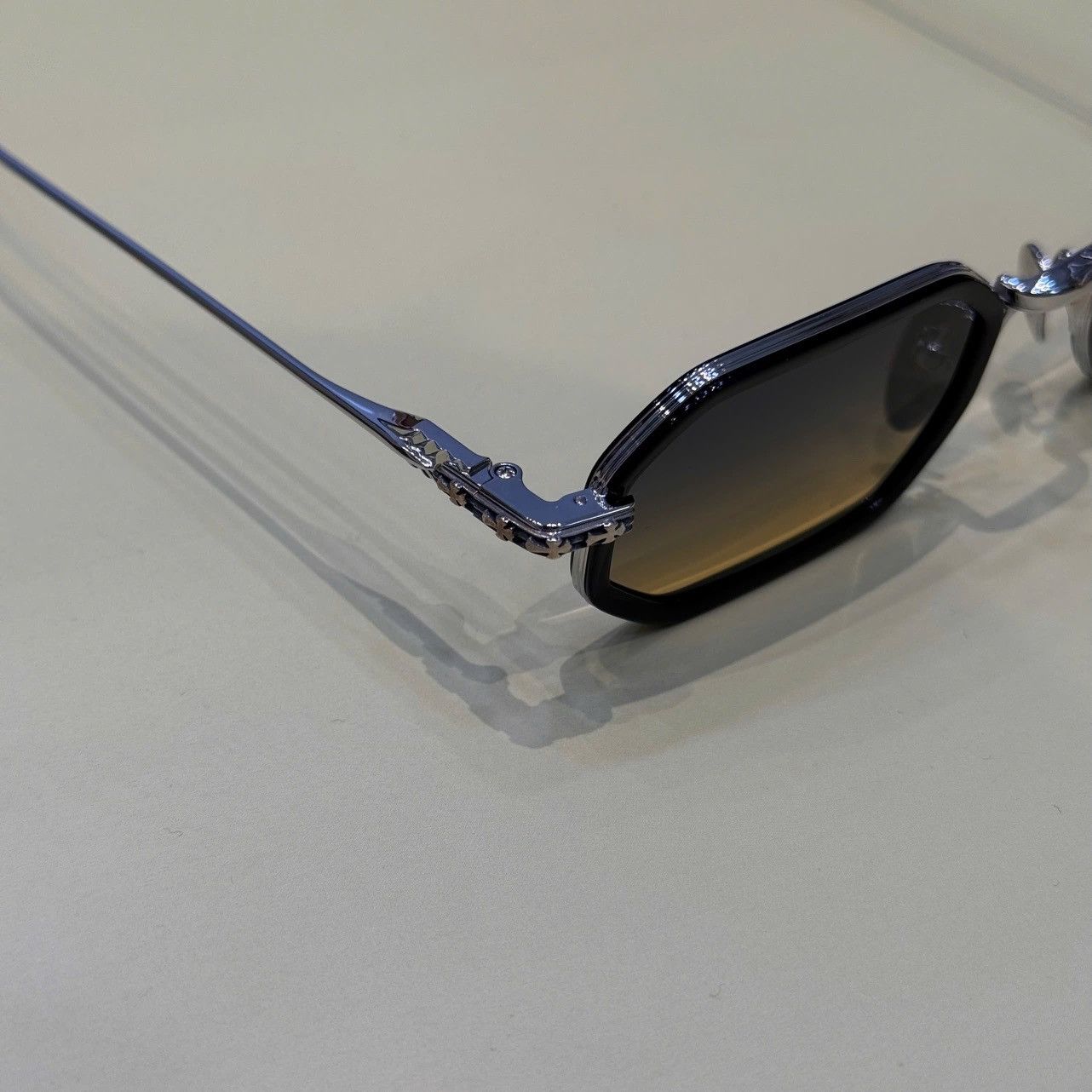 Chrome Hearts CHROME HEARTS STYLIDA BLACK/SHINY SILVER-SUN Size ONE SIZE - 2 Thumbnail
