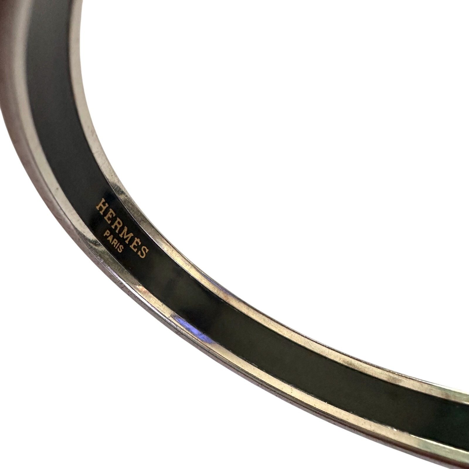 Hermes HERMES Enamel Printed Narrow Canoe Pattern Bracelet Size ONE SIZE - 19 Thumbnail