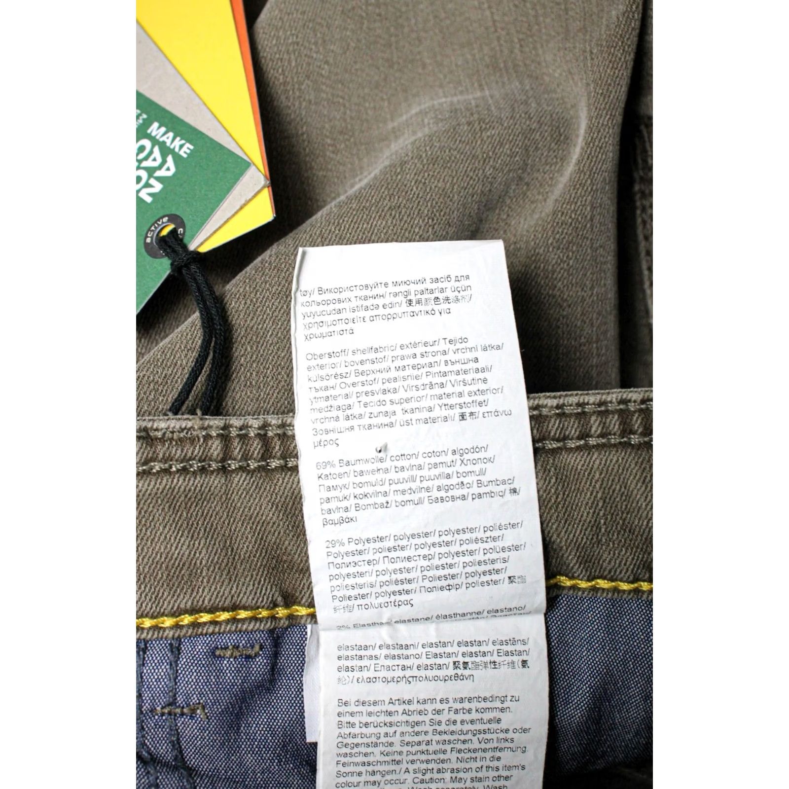 Camel CAMEL ACTIVE Madison Fit Slim Five-Pocket Jeans Men's W32/L30 Zip Fly Beige Logo-Application Stretch Jeans Tapered Size US 32 / EU 48 - 7 Thumbnail
