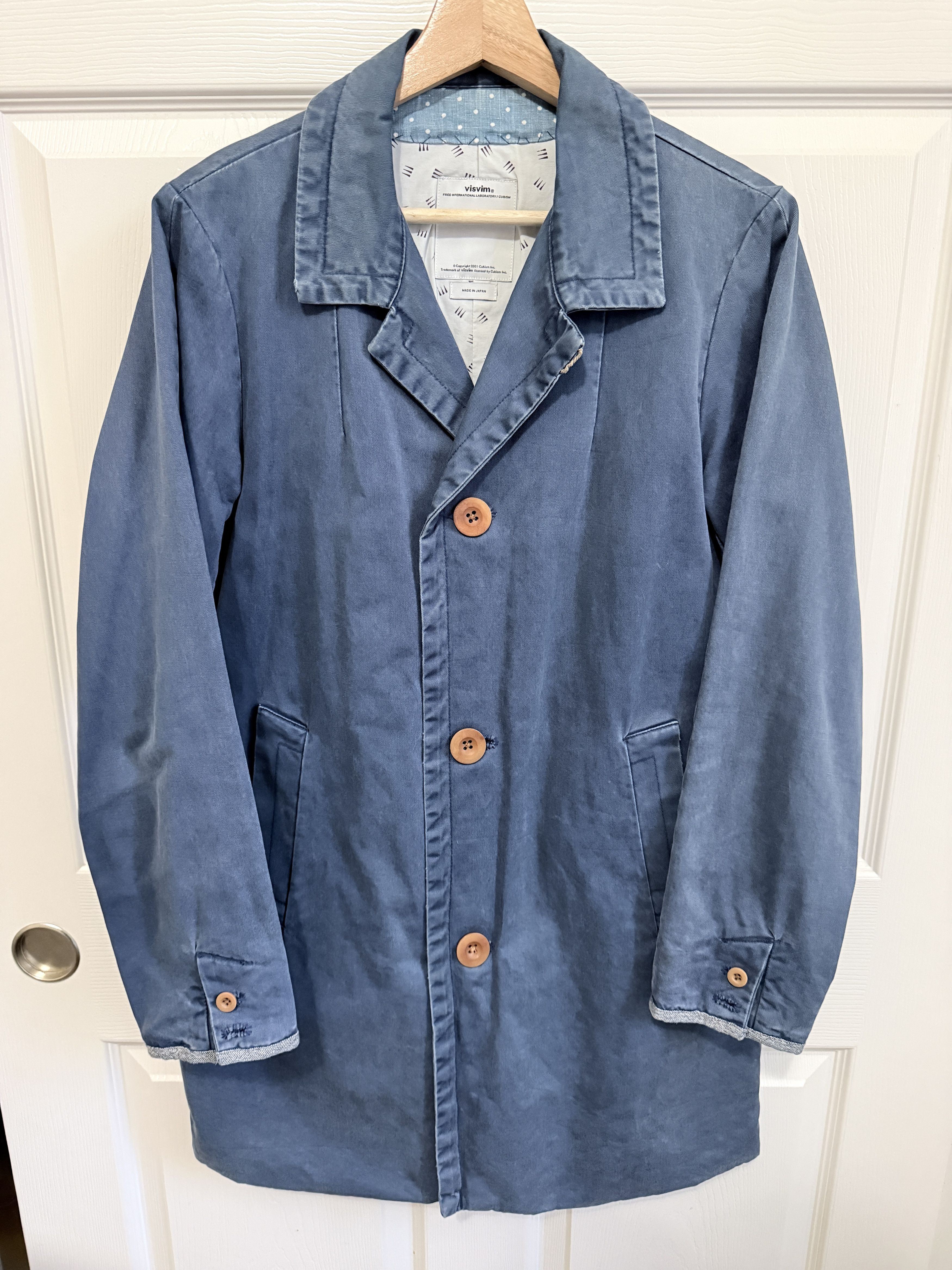 Visvim SS14 Mies Coat Indigo Blue Size US M / EU 48-50 / 2 - 9 Thumbnail