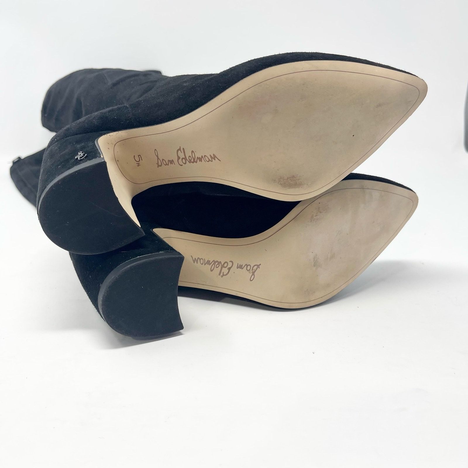 Sam Edelman Sam Edelman Sulema Knee High Black Suede Boots Size 5.5 Size US 5.5 / IT 35.5 - 6 Thumbnail