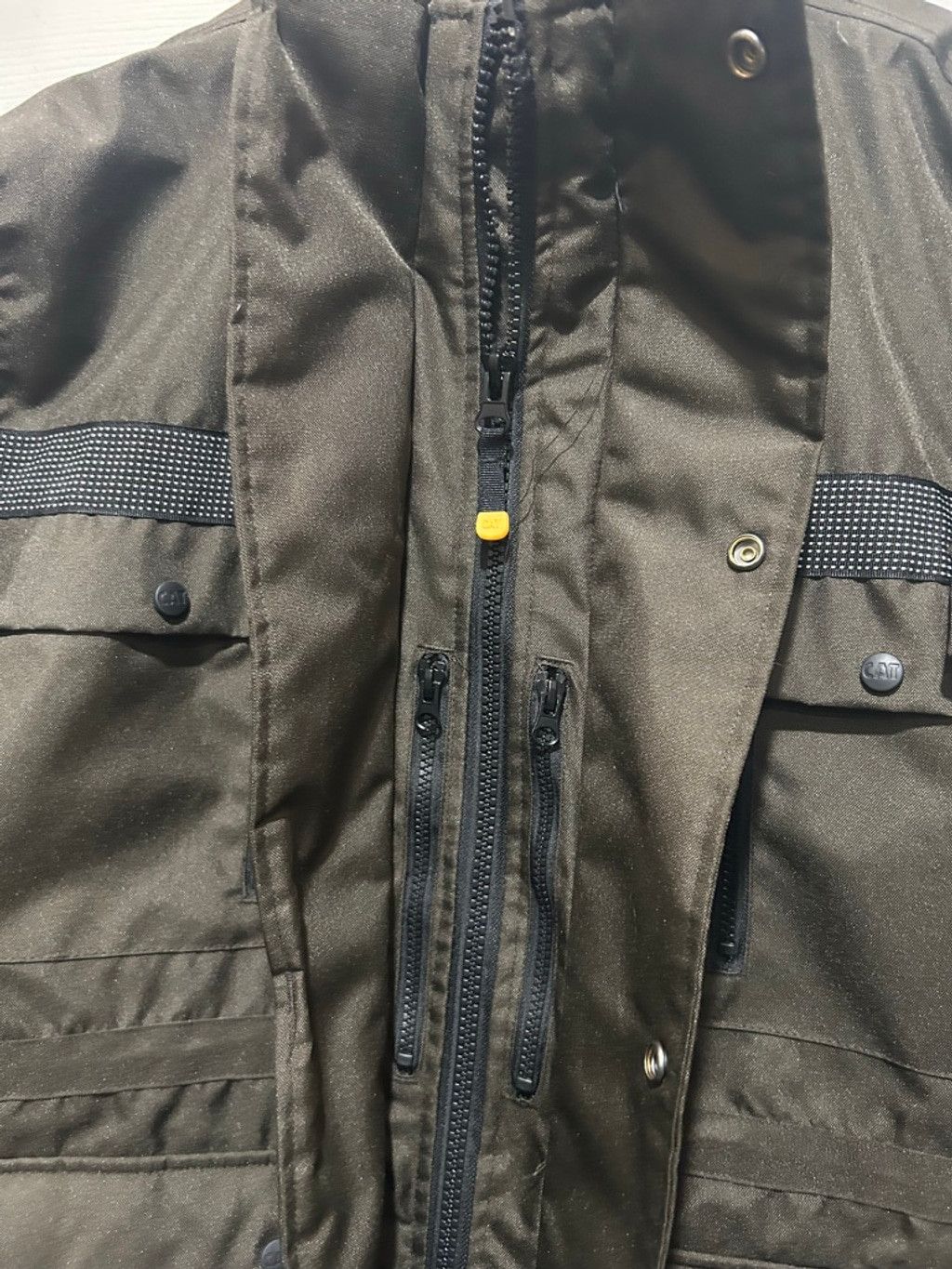 Caterpillar Men's CAT Brown Quilted Workwear Jacket L Size US L / EU 52-54 / 3 - 5 Thumbnail