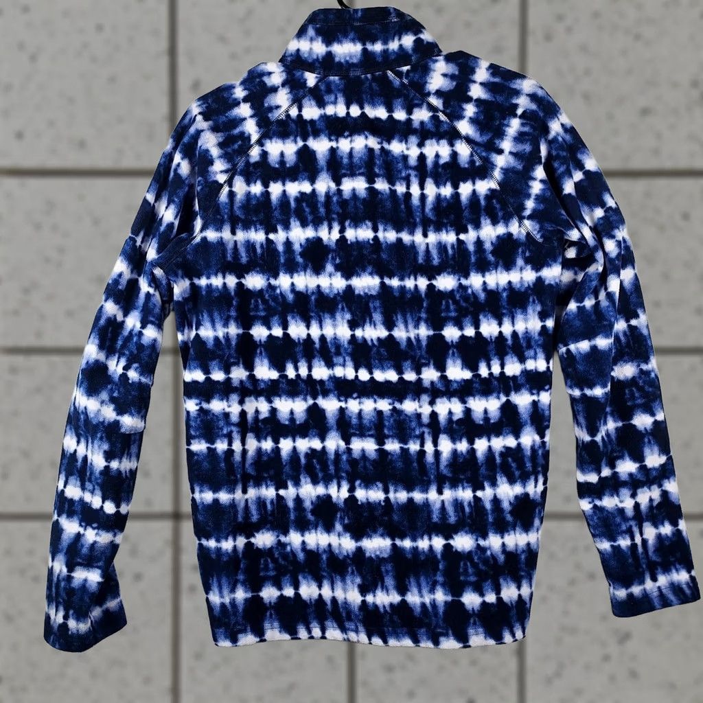 Eddie Bauer Eddie Bauer Womens Sweatshirt Tie Dye Fleece Pullover 1/4 Zip Blue White Small Regular Mens Women Girls None Size S / US 4 / IT 40 - 1 Thumbnail