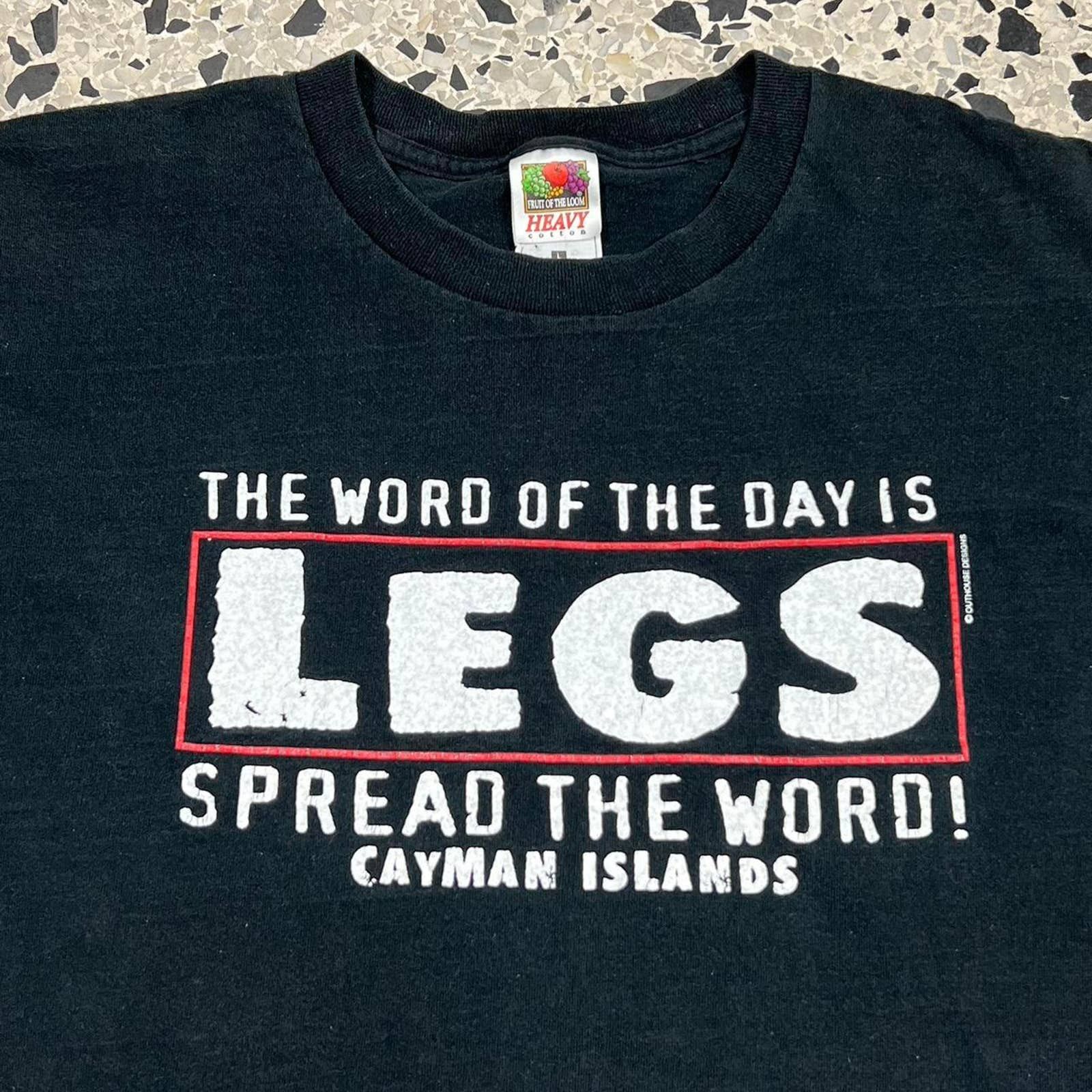 Japanese Brand × Vintage VINTAGE Y2K THE WORD OF THE DAY IS LEGS, SPREAD THE WORD TEE Size US L / EU 52-54 / 3 - 2 Thumbnail