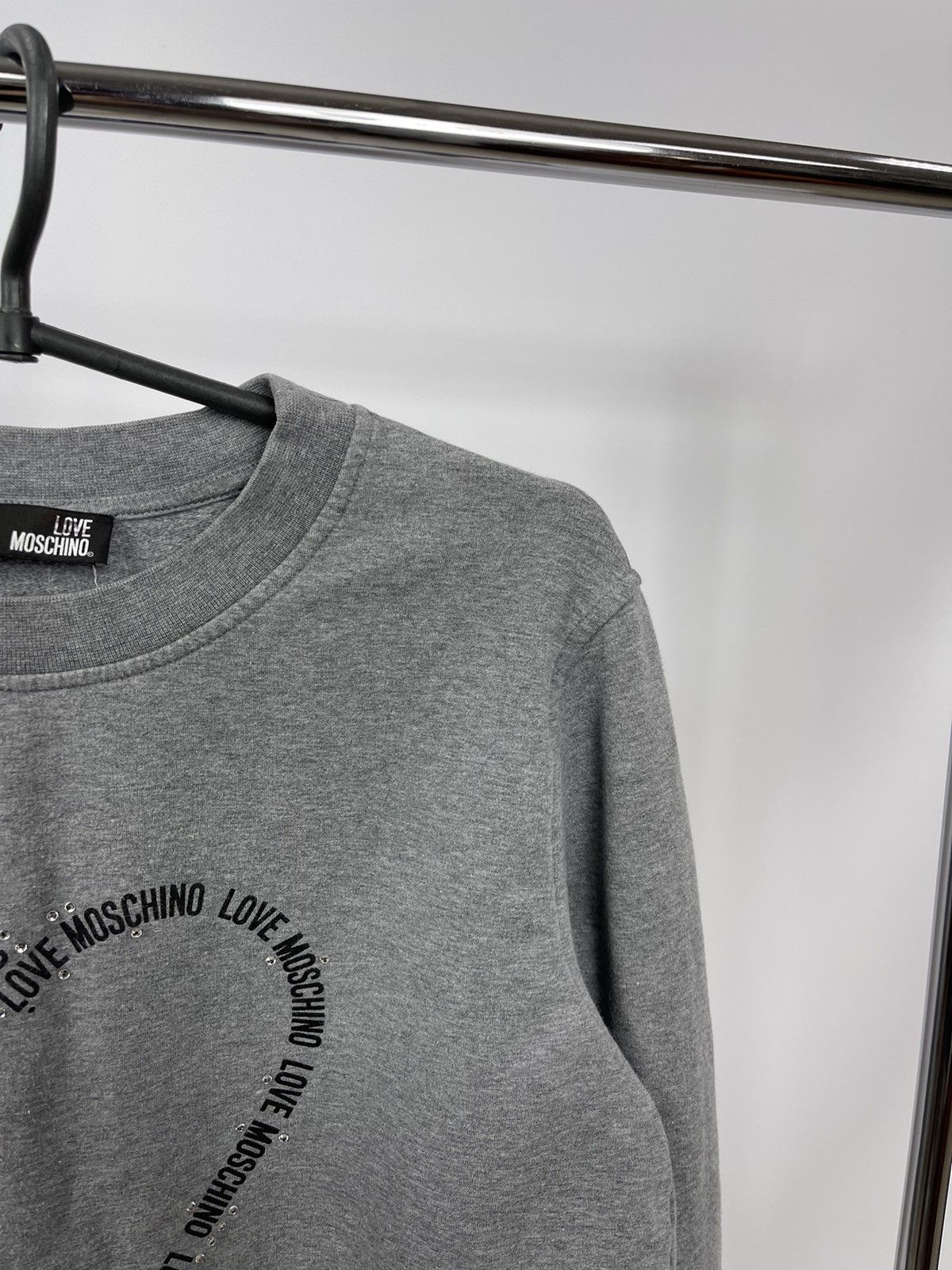 Love Moschino Love Moschino Sweatshirt Size 10 USA Big Logo Grey Women’s Size L / US 10 / IT 46 - 2 Thumbnail