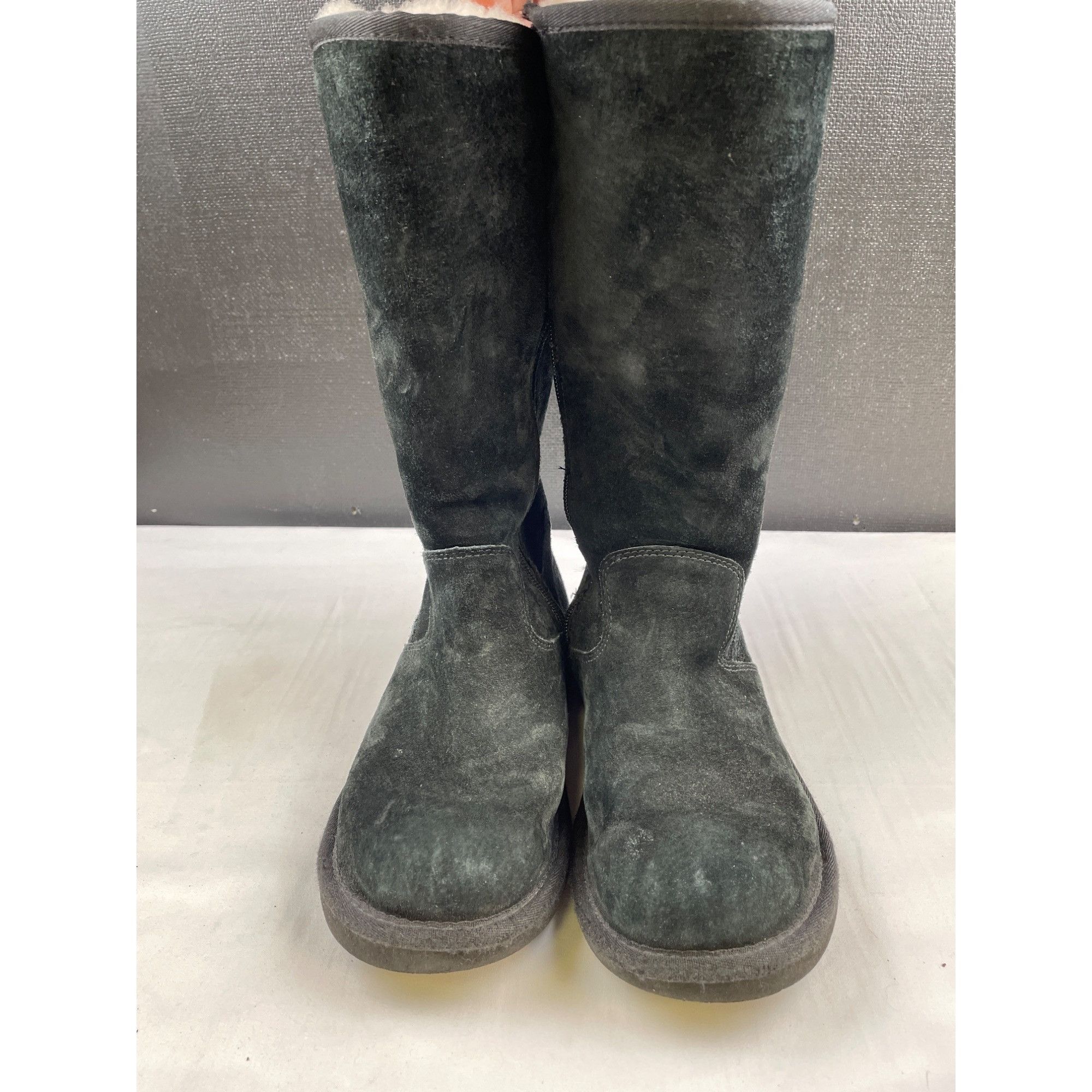 Ugg Ugg Australia Women's Black Suede Leather Tall Boots/Shoes S Size US 6 / IT 36 - 1 Thumbnail