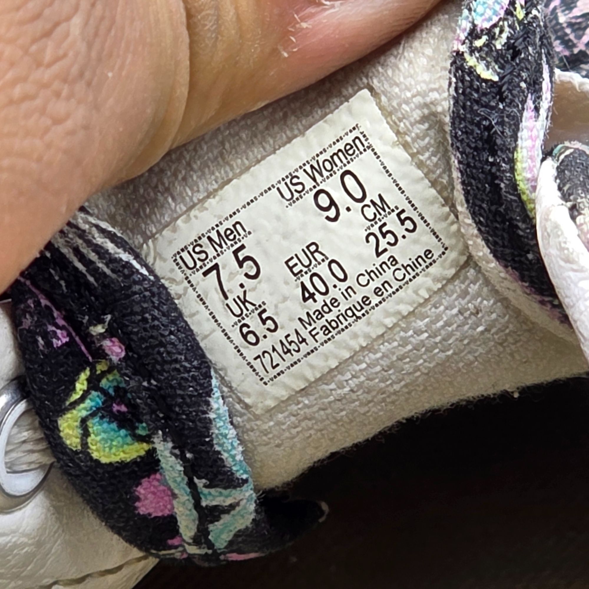 Vans Vans Era Paradise Womens Size 9 Black Floral Sneaker Shoes W Size US 9 / IT 39 - 7 Thumbnail