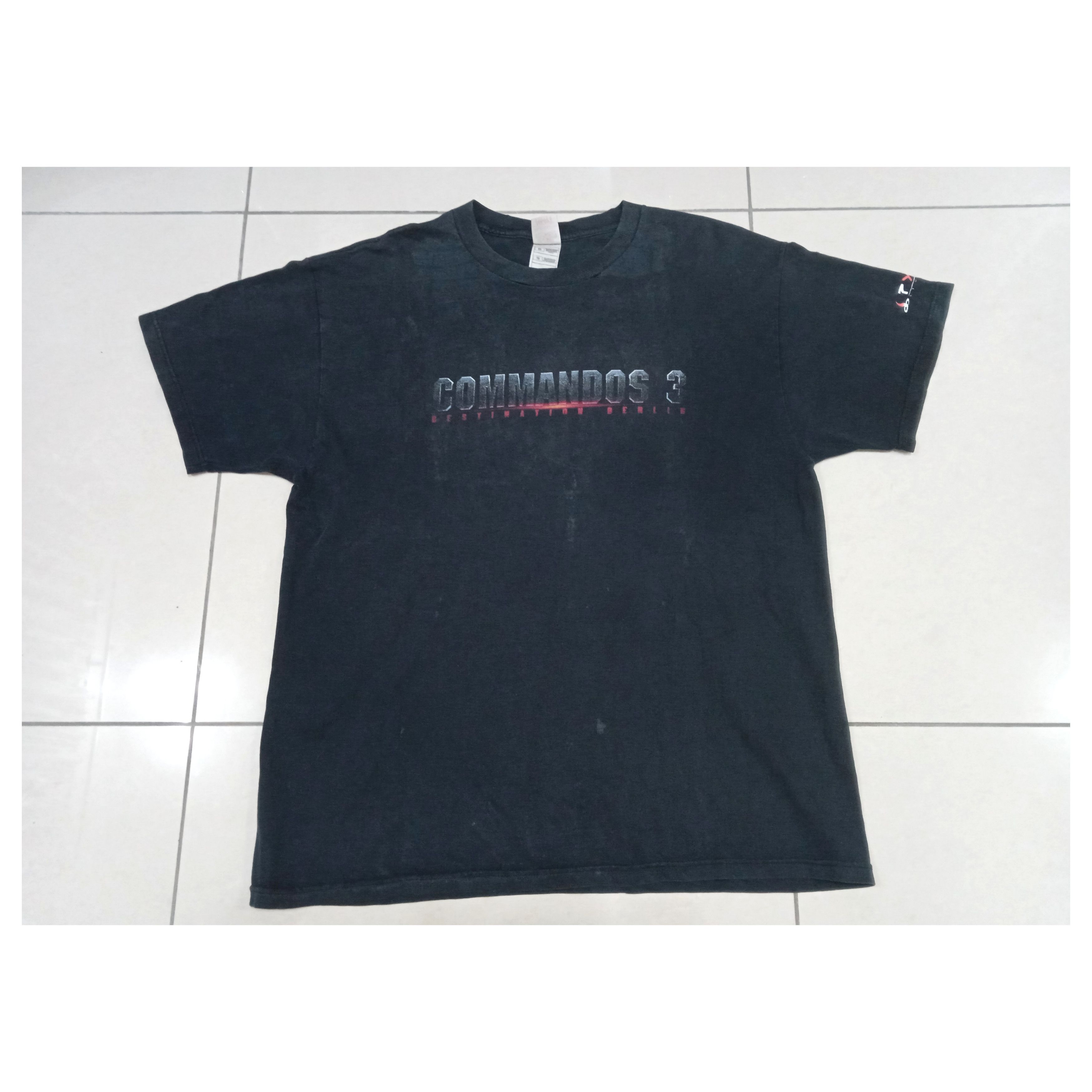 Vintage Vintage 2000s Commandos 3 Destination Berlin T Shirt Xbox Size US XL / EU 56 / 4 - 2 Thumbnail