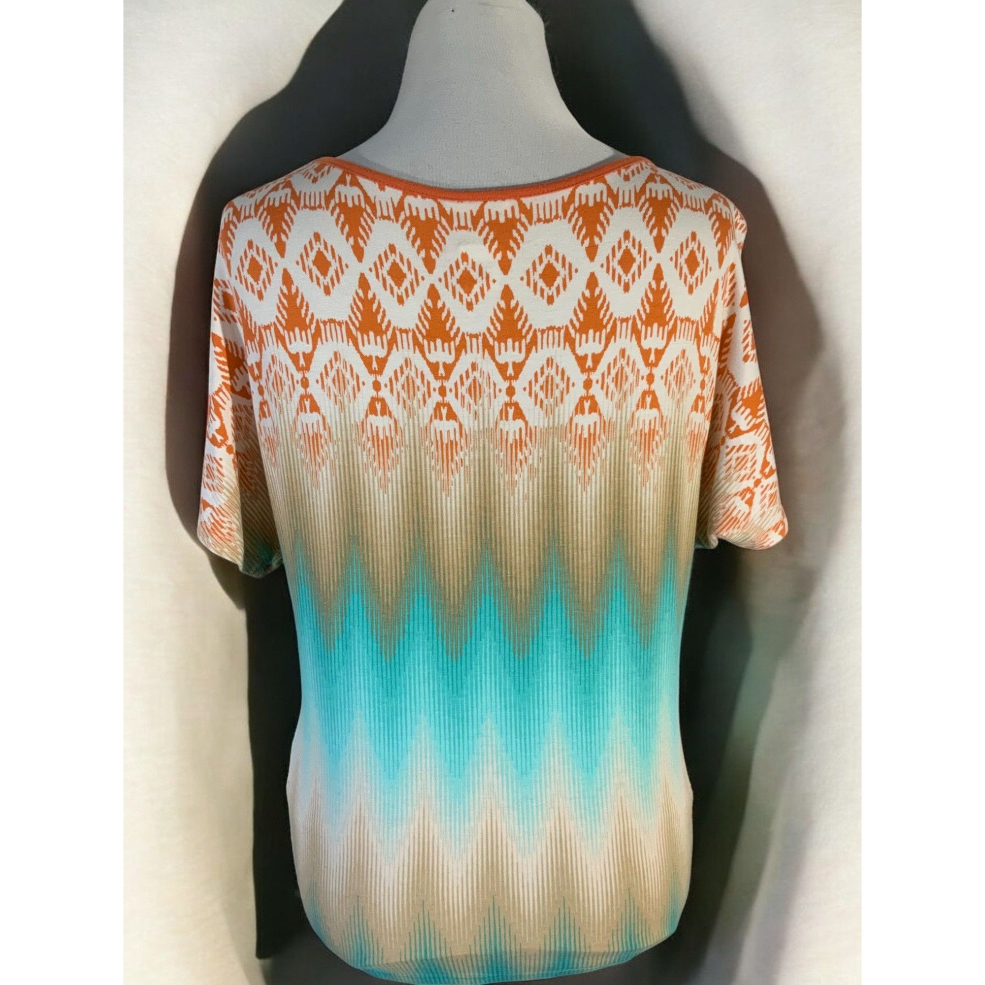 Designer Ruby Rd Short Sleeve Tie Front Embellishments Top Small Size S / US 4 / IT 40 - 6 Thumbnail