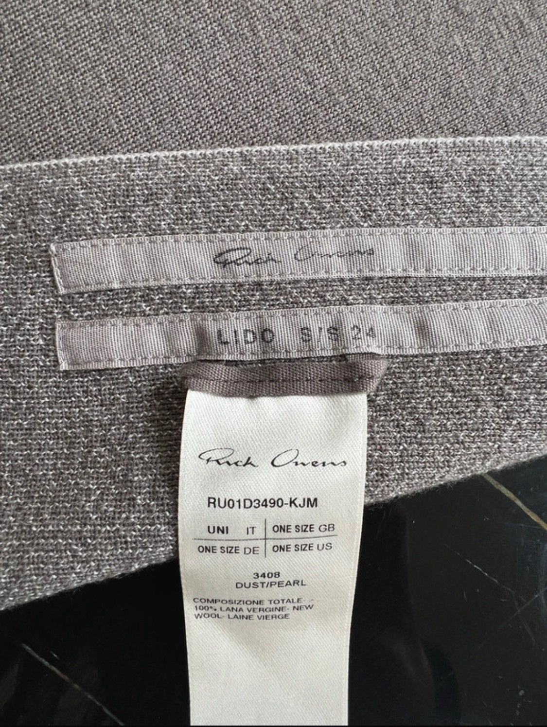 Rick Owens Rick owens SS24 Lido Wool Owenscorp Size ONE SIZE - 2 Thumbnail