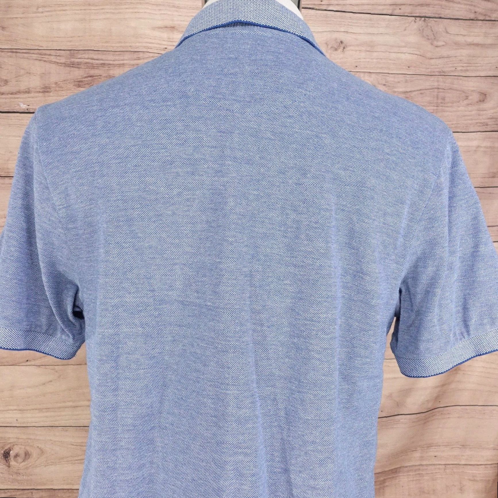 Chaps VINTAGE Chaps Polo Shirt Mens M Blue 100% Cotton Short Sleeve Stretch Pique Chest Crest Logo Size US M / EU 48-50 / 2 - 5 Thumbnail