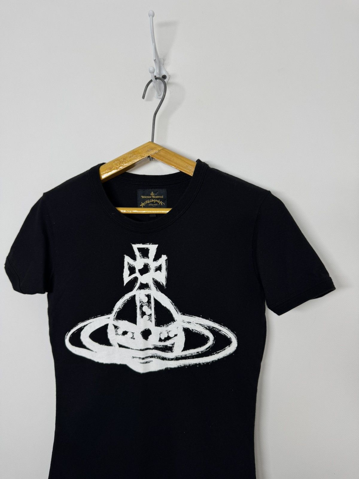 Vintage Vivienne Westwood Anglomania Big Logo Black T-shirt