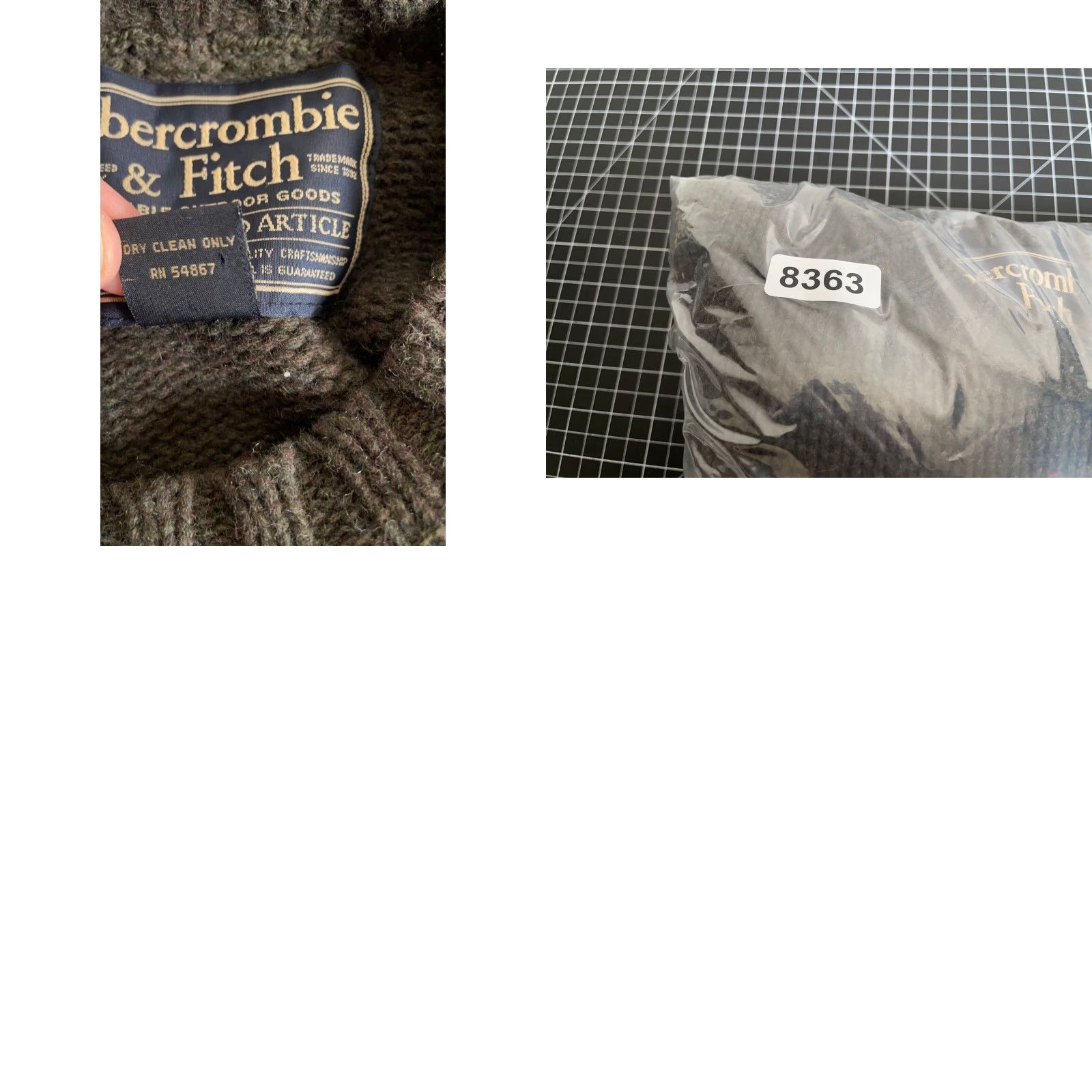 Abercrombie & Fitch VINTAGE Abercrombie & Fitch Sweater Men XL Olive Green Snowflake Pattern Wool Knit Pullover Crew Neck Long Sleeve Heavyweight 90s Preppy Retro Casual Size US XL / EU 56 / 4 - 9 Thumbnail