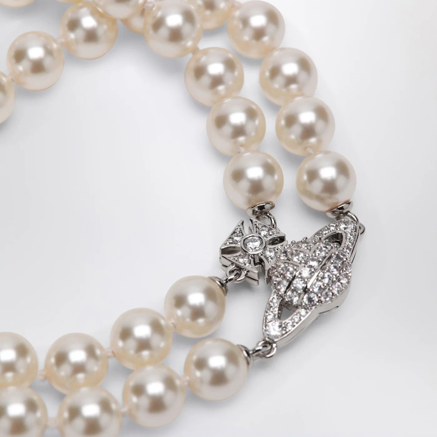 Vivienne Westwood o1d2blof0526 Size: 2 / Logo Double Bracelet in Metal Size ONE SIZE - 4 Thumbnail