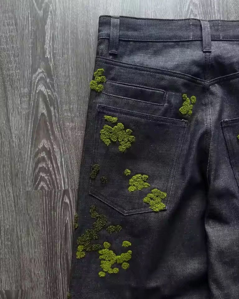 Japanese Brand Hiphop Streetwear Fallen Moss Wide Leg Jean Size US 32 / EU 48 - 4 Thumbnail