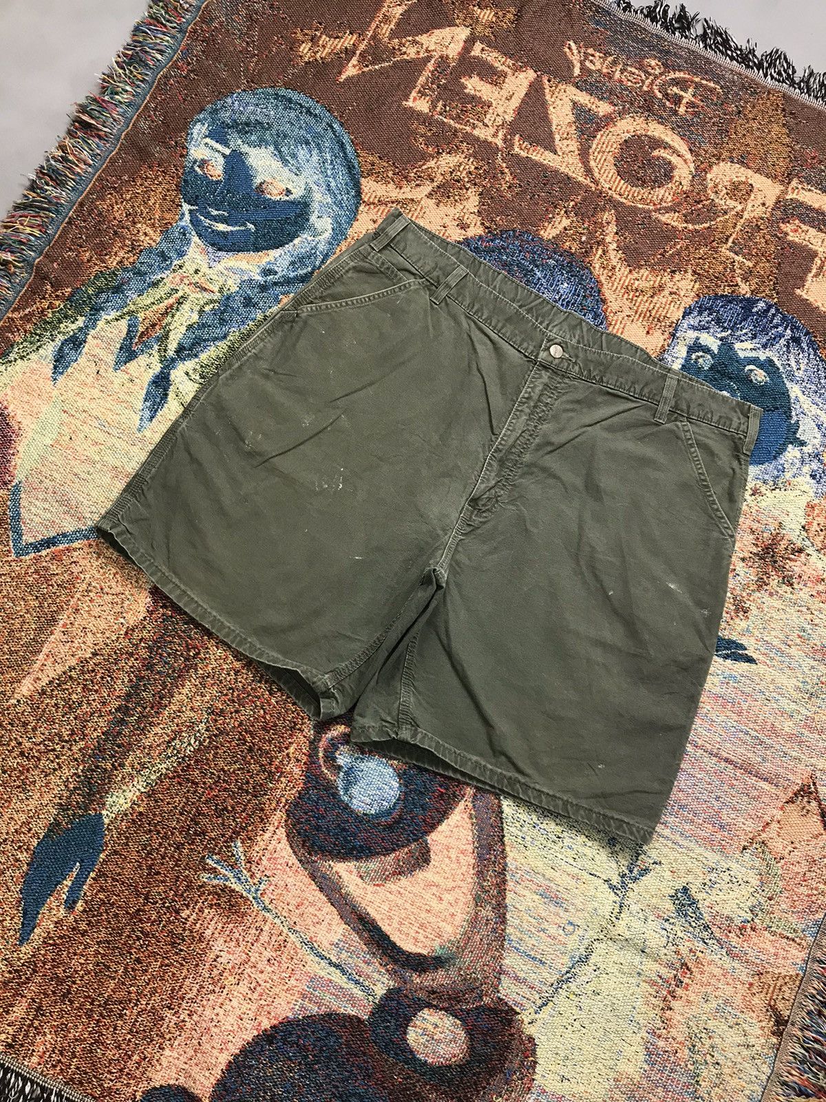 Carhartt Vintage Carhartt B144 OLV carpenter short Size US 42 / EU 58 - 3 Thumbnail