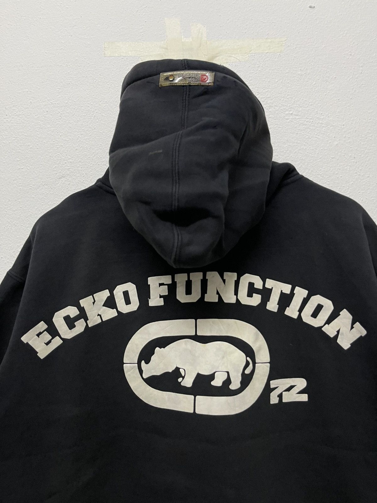 Ecko Unltd. × Vintage 2000s ECKO FUNCTION ZIPPER HOODIE BIG LOGO DISTRESSED Size US L / EU 52-54 / 3 - 19 Thumbnail