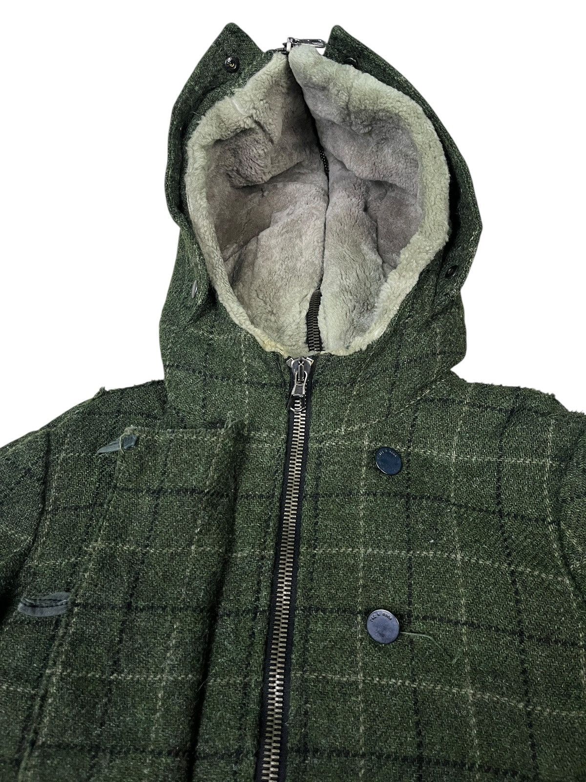 Harris Tweed Rag & Bone Harris Tweed Lampo Zipper Italian Lamb Shearling Size XS / US 0-2 / IT 36-38 - 10 Thumbnail