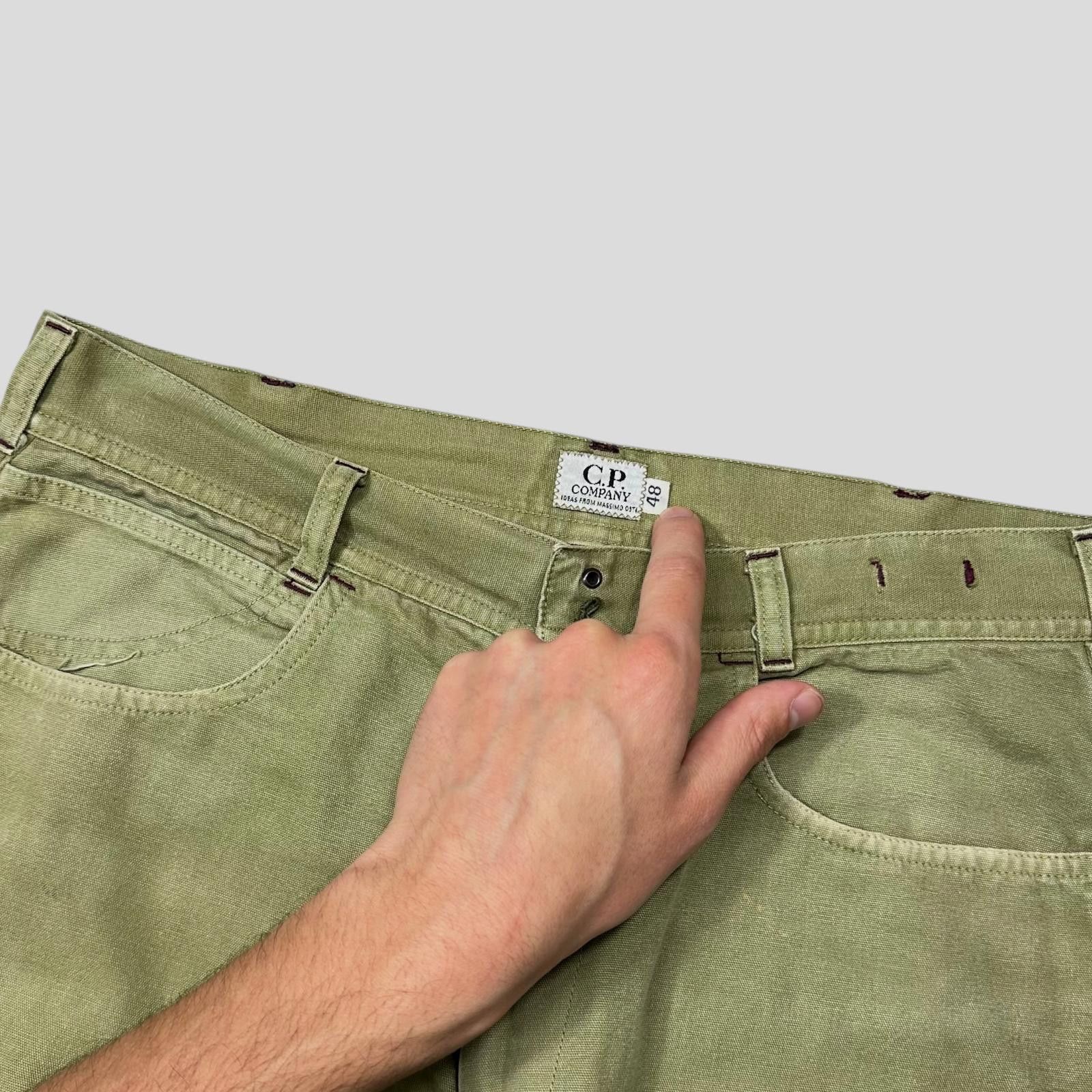 C.P. Company CP Company 1992 Ideas Massimo Osti Green Logo Trousers - 31 Size US 31 - 9 Thumbnail