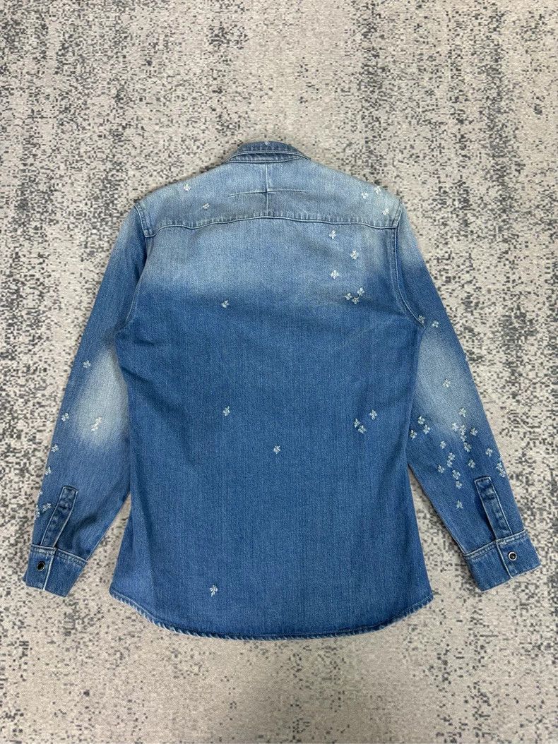 Givenchy Givenchy Worn-Out Washed Blue Denim Jacket Size US S / EU 44-46 / 1 - 2 Thumbnail